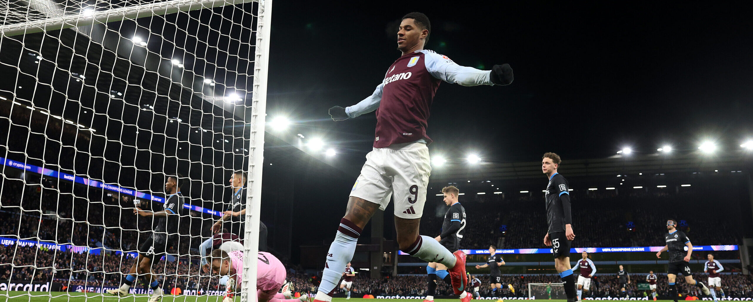 Marcus Rashford in action for Aston Villa in 2025 - says what he thinks about Aston Villa
