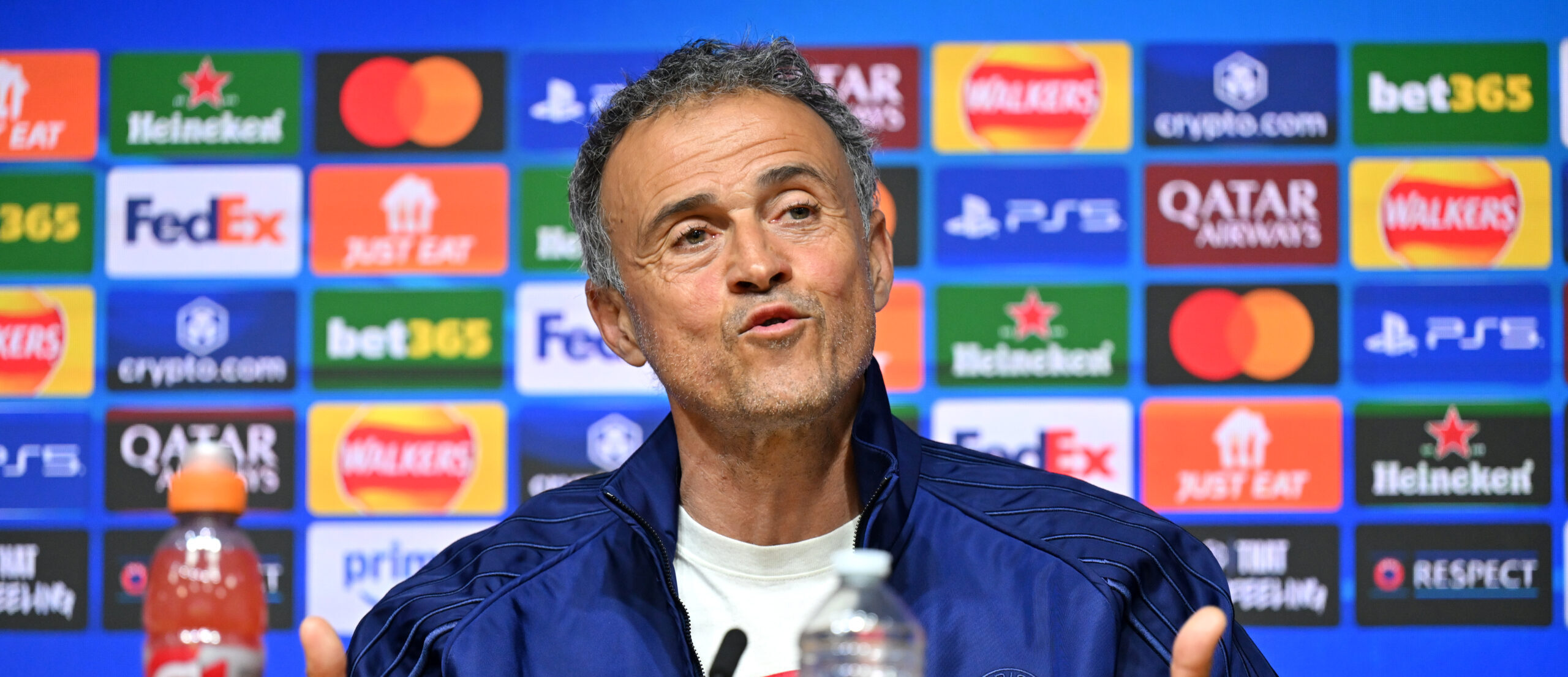 Paris Saint-Germain Training Session And Press Conference – UEFA Champions League 2024/25 Quarter Final Second Leg