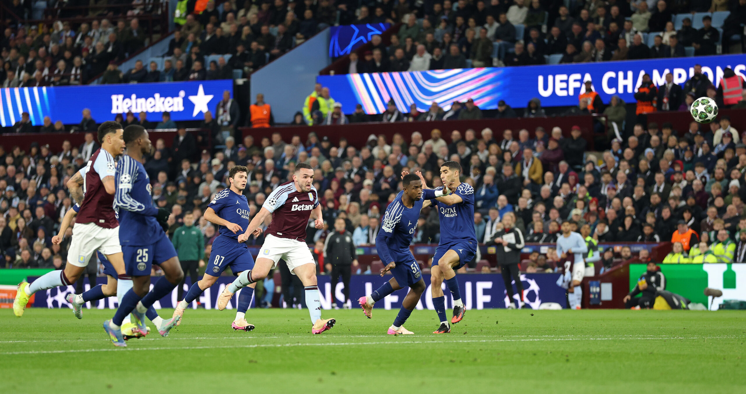 Aston Villa FC v Paris Saint-Germain – UEFA Champions League 2024/25 Quarter Final Second Leg