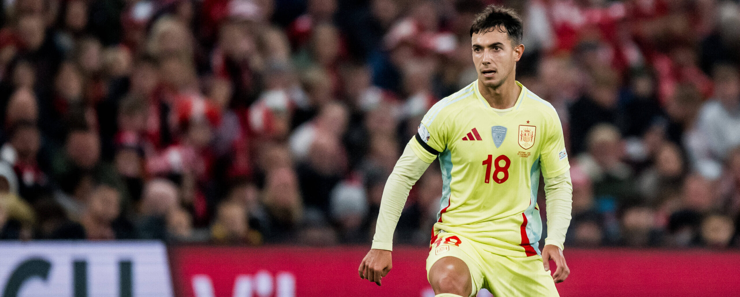 241115 Martin Zubimendi of Spain during the Nations League football match between Denmark and Spain on November 15, 2024