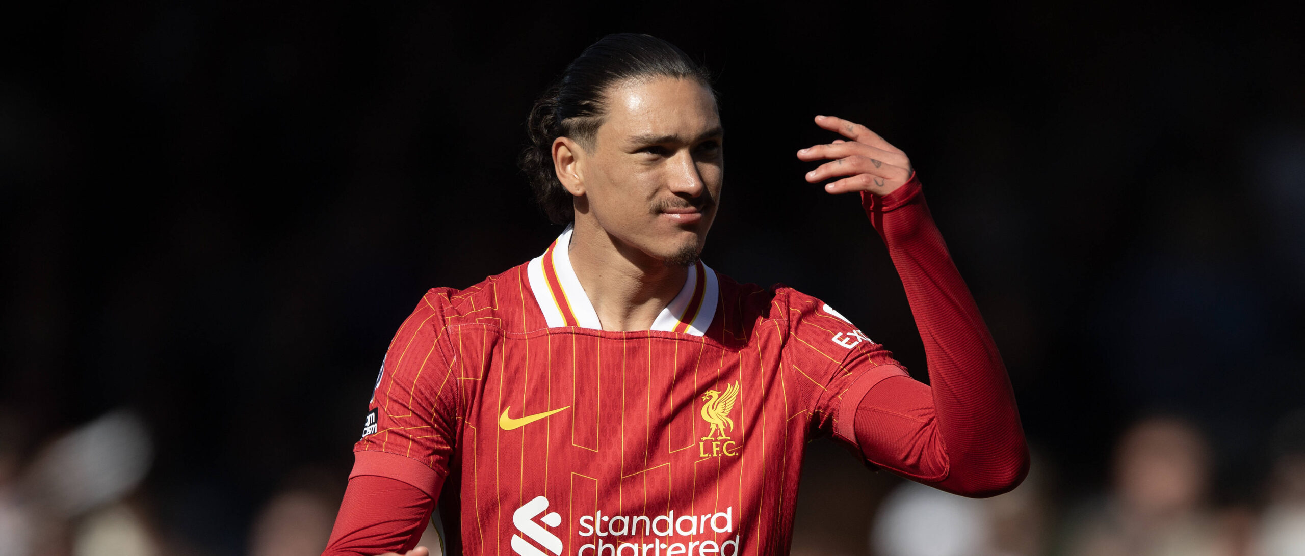 Darwin Nunez in action for Liverpool 2025