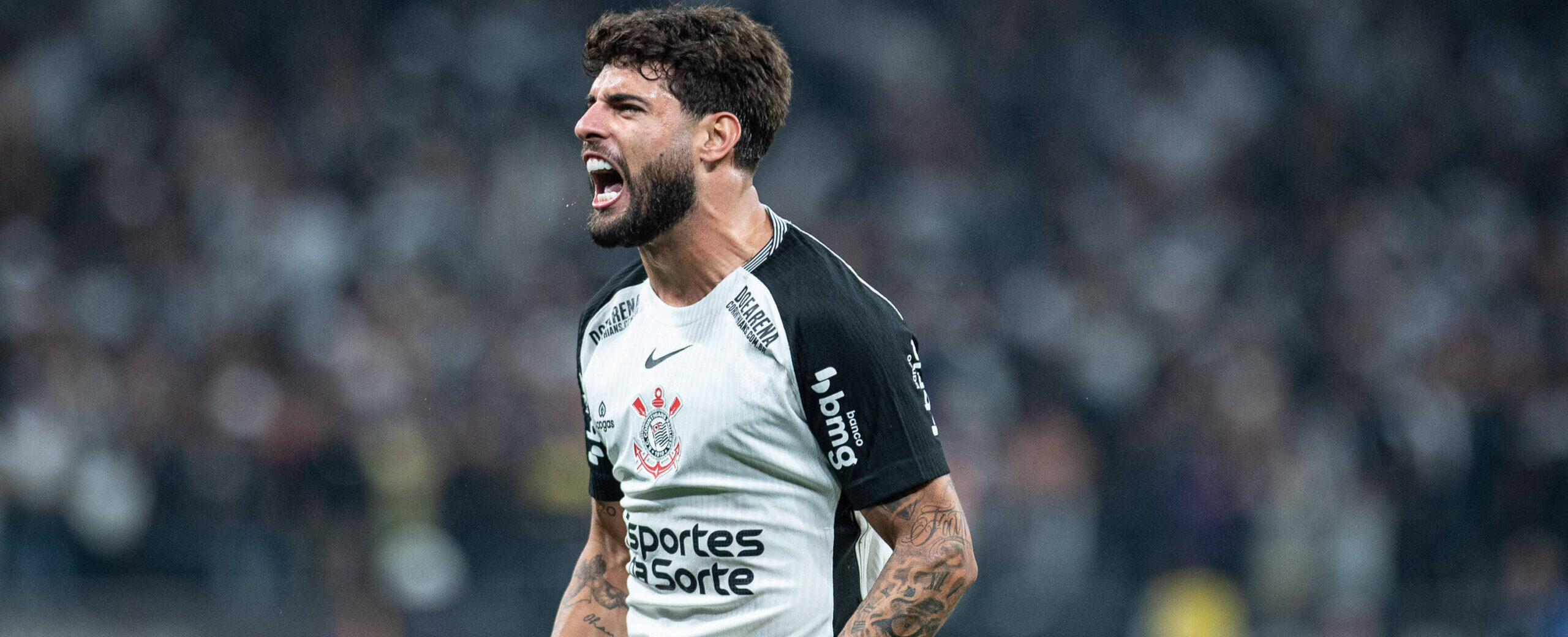Match between Corinthians and Internacional for the Brazilian football championship