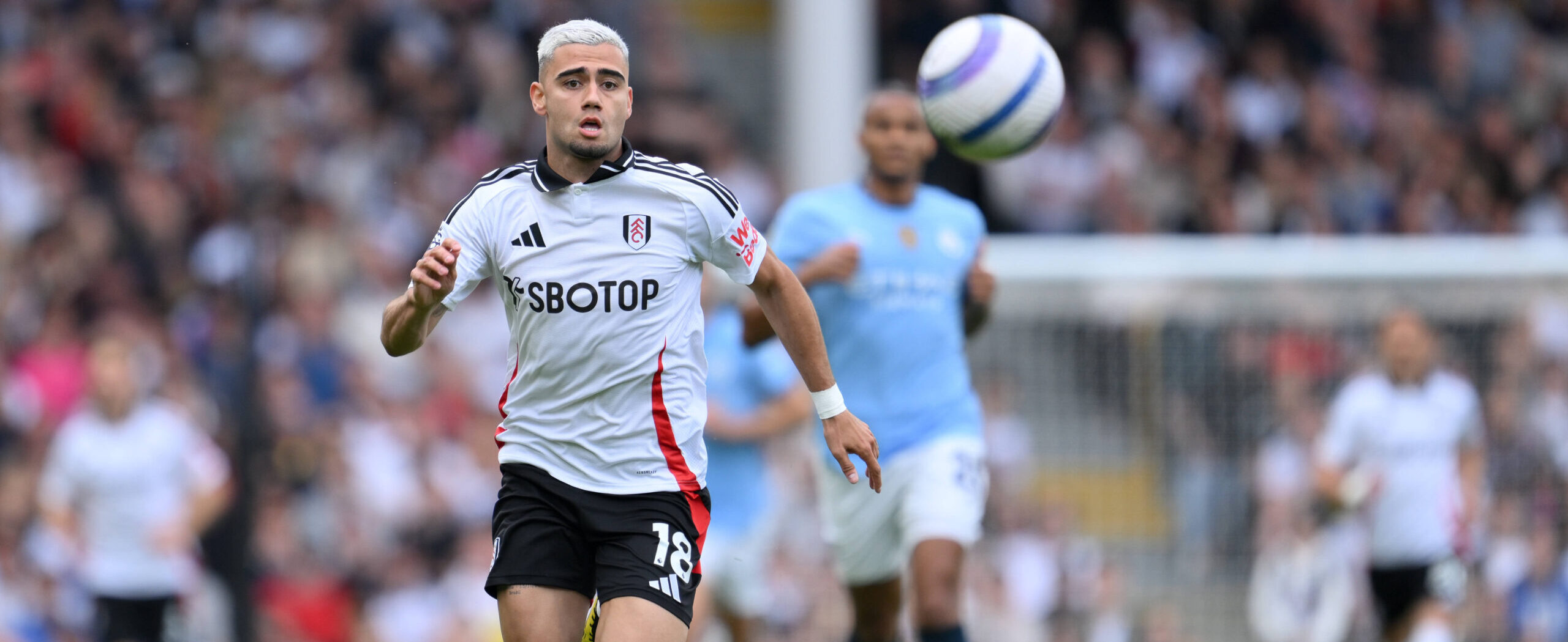 Andreas Pereira in action for Fulham in 2025 for Fulham.