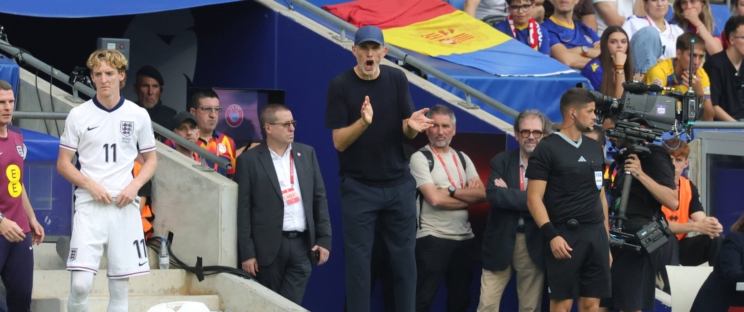 Tuchel in action for England