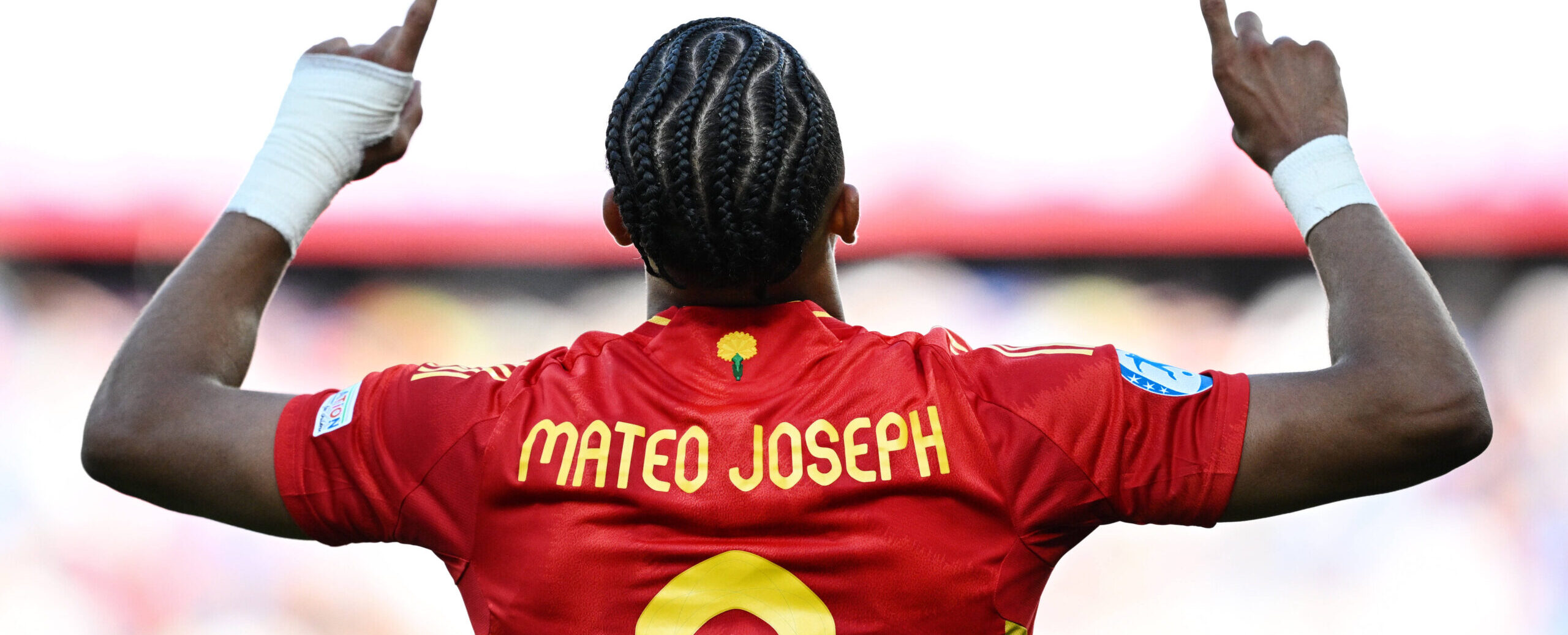 Mateo Joseph - Leeds United player in action for Spain U21