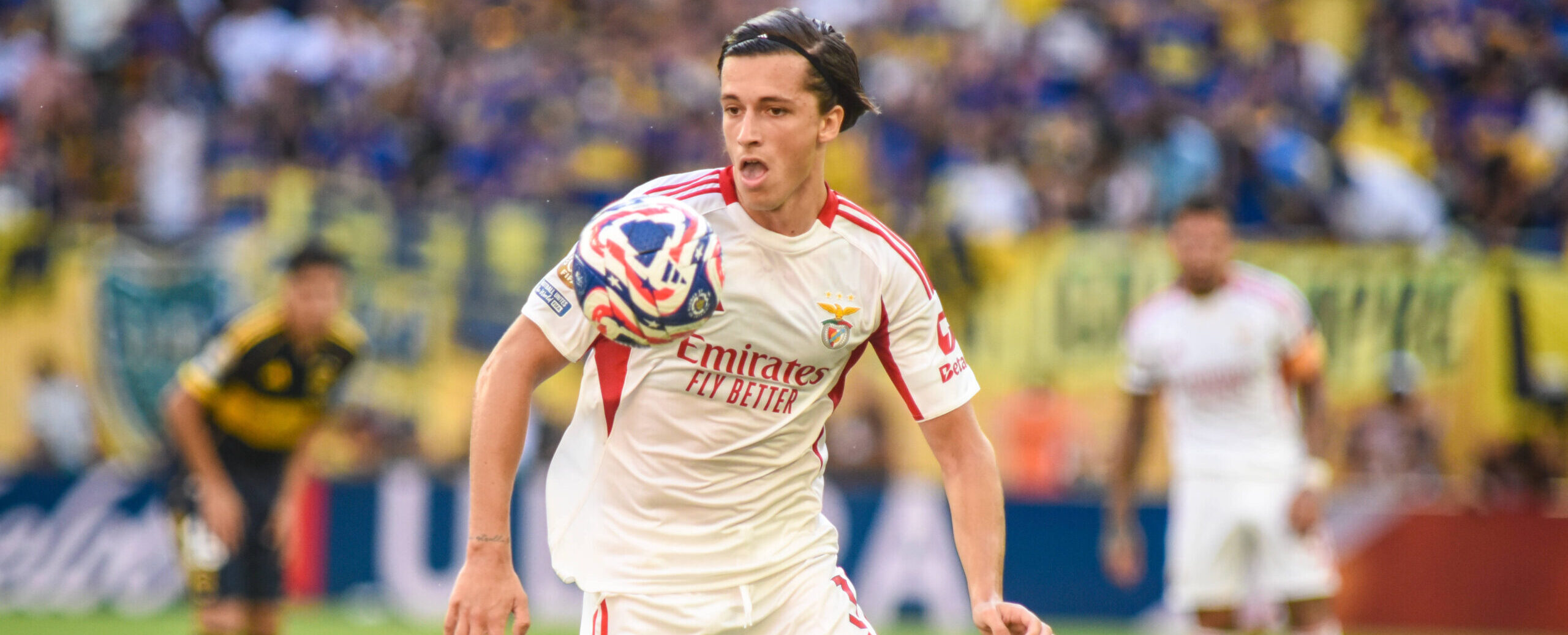 Alvaro Carreras in action for Benfica at the Fifa Club World Cup 2025 - wanted by Real Madrid