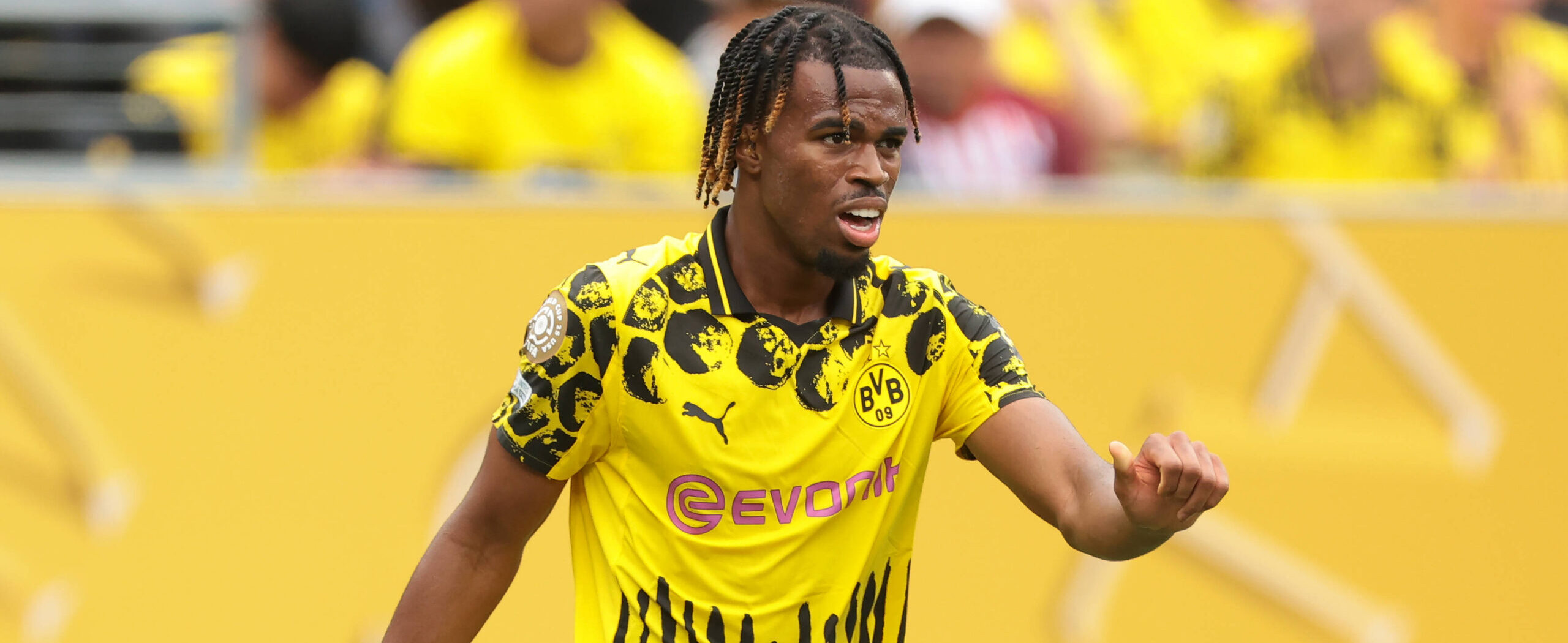 Carney Chukwuemeka in action for Dortmund 2025 Club World Cup