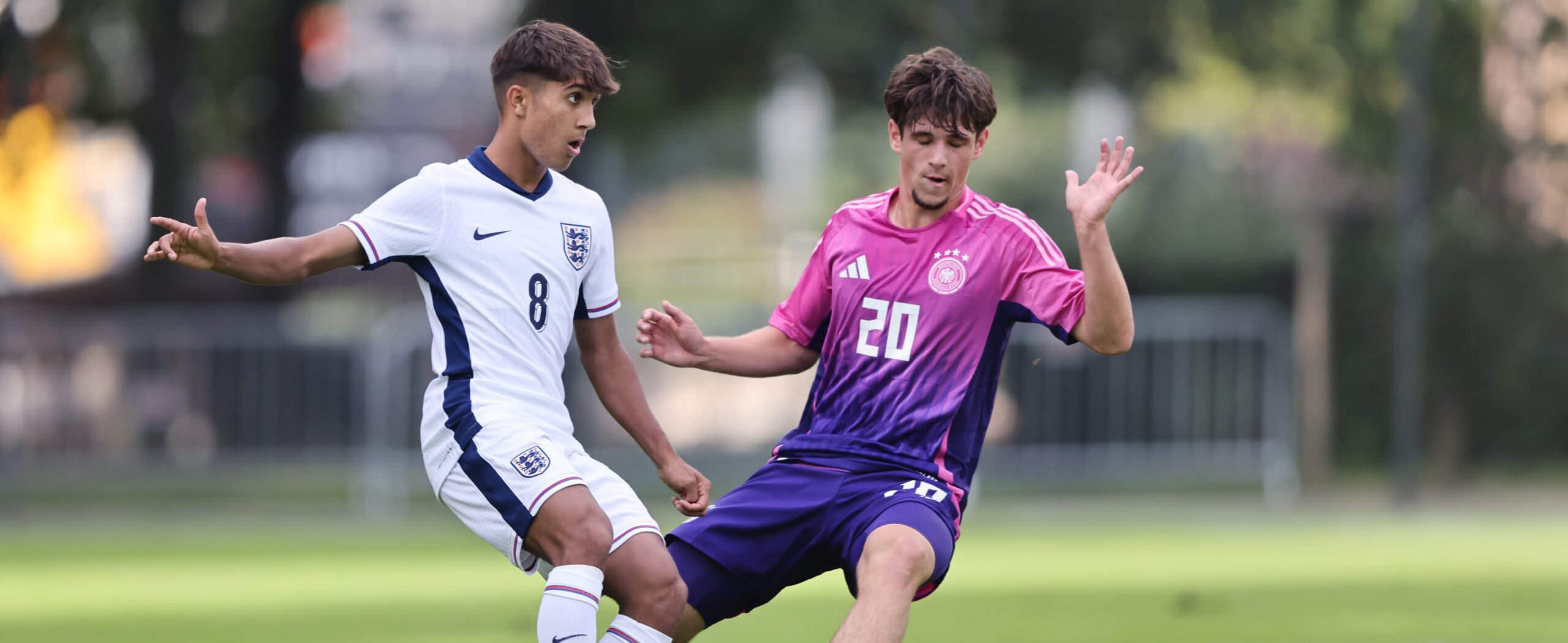 Seth Ridgeon in action for England u17