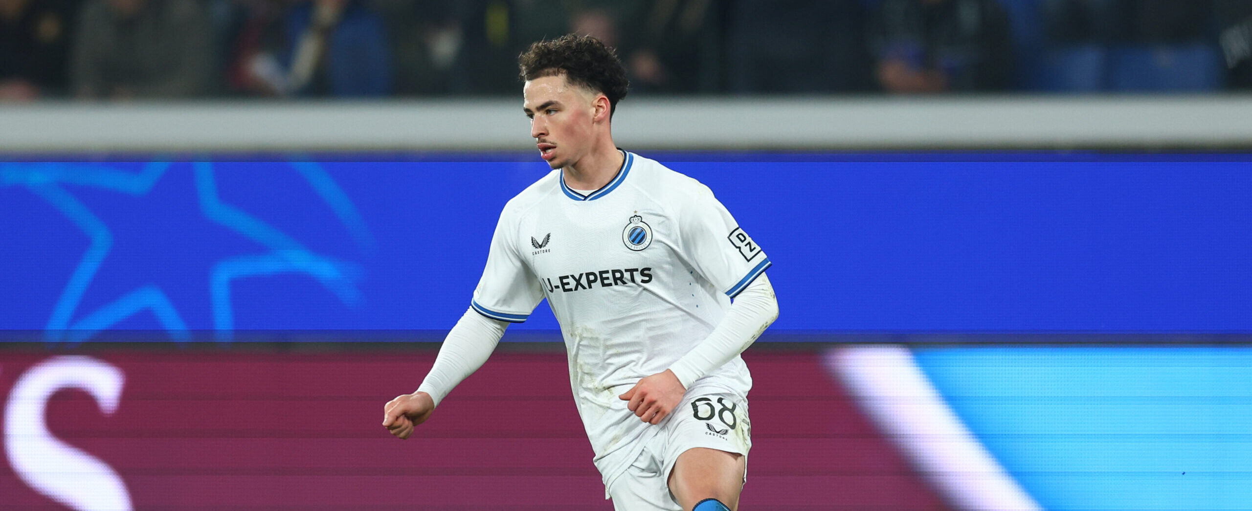 Chemsdine Talbi in action for Club Brugge in 2025