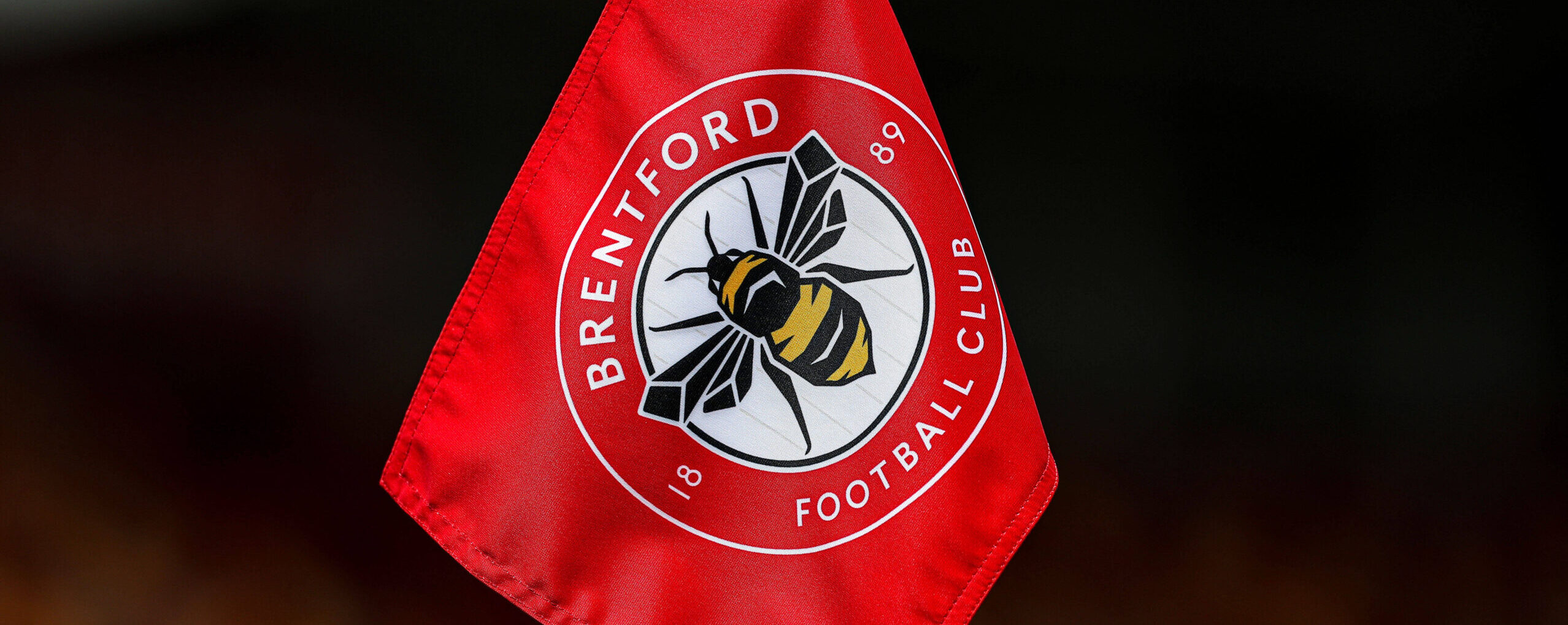 Brentford FC logo corner Flag