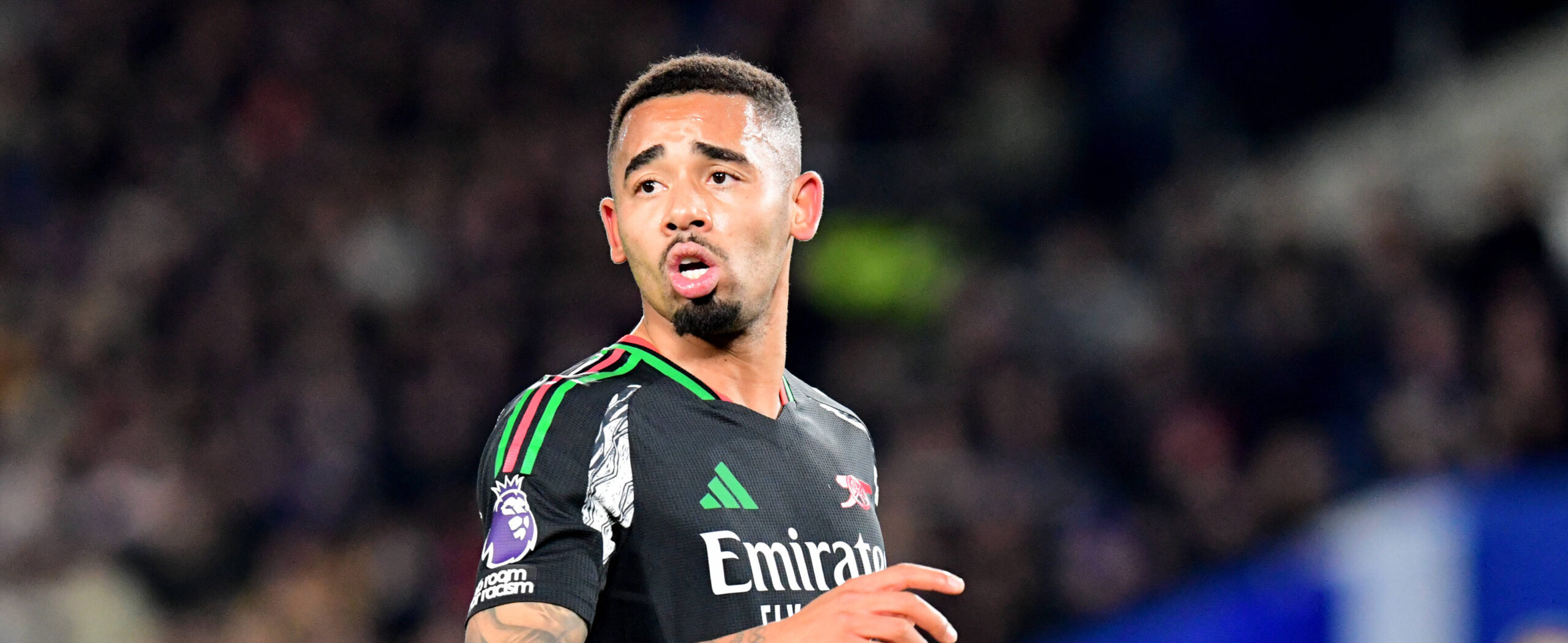 Gabriel Jesus in action for Arsenal in 2025