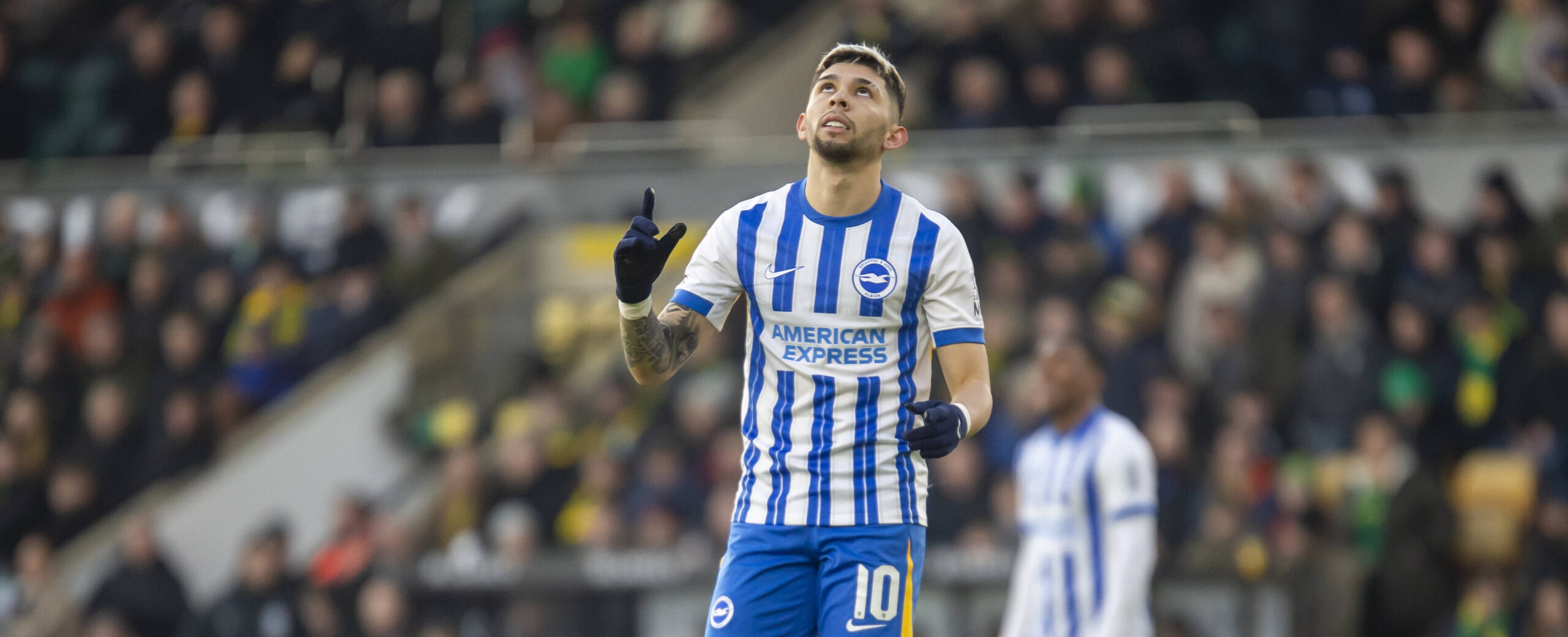 Enciso in action for Brighton his last game.
