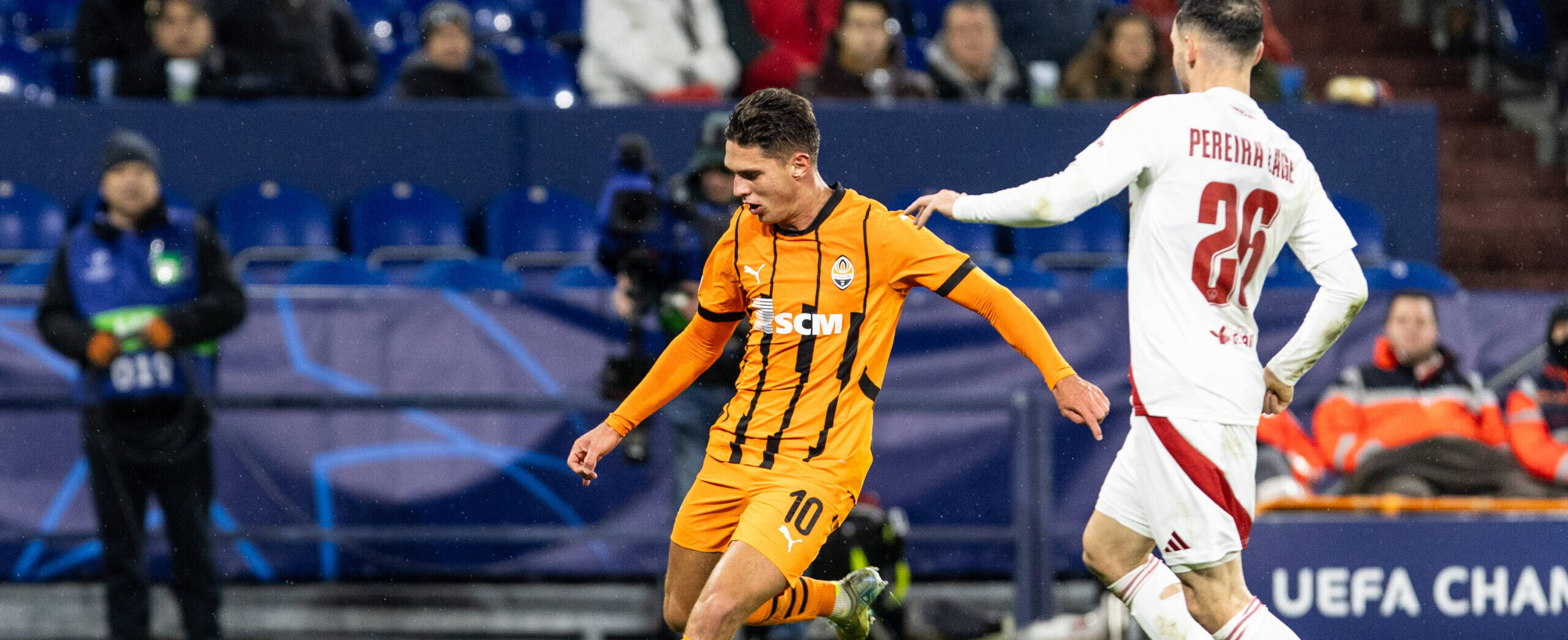 Georgiy Sudakov in action for Shakhtar in 2025. West Ham United wants him as Kudus replacement
