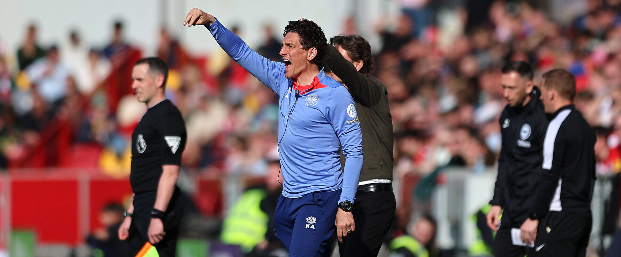 Keith Andrews in 2025 in action as manager and new manager of Brentford FC