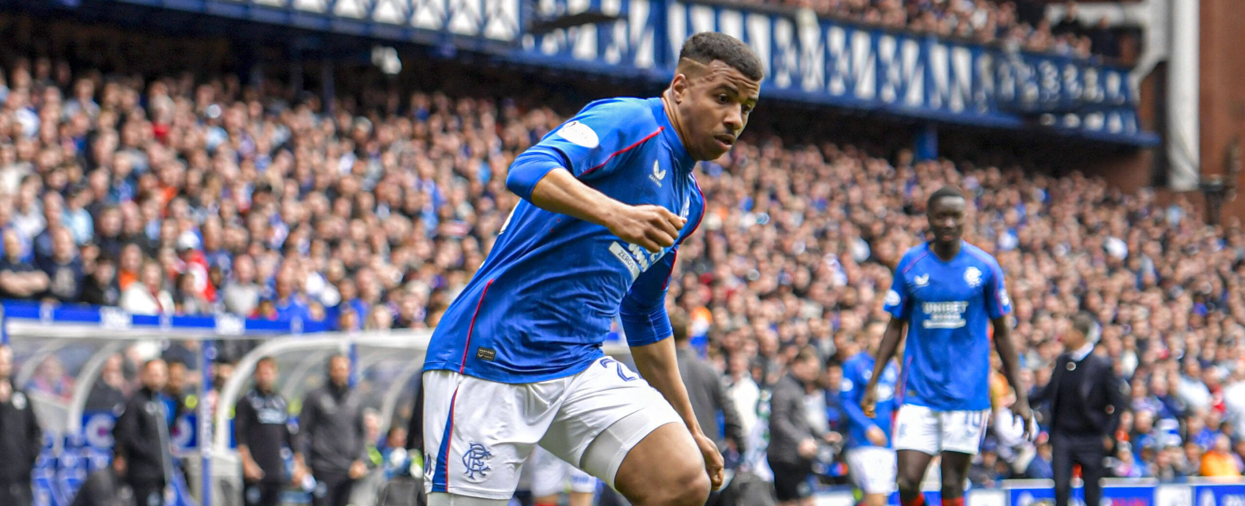 Hamza Igamane in action for the Rangers in 2025