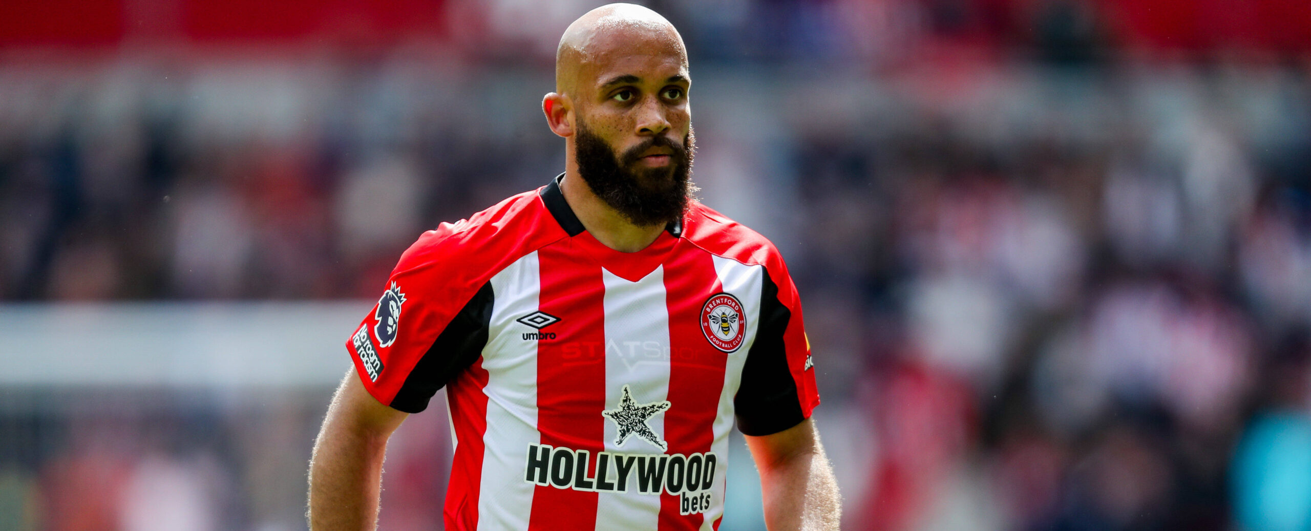 Mbeumo in action for Brentford in 2025 against Manchester United