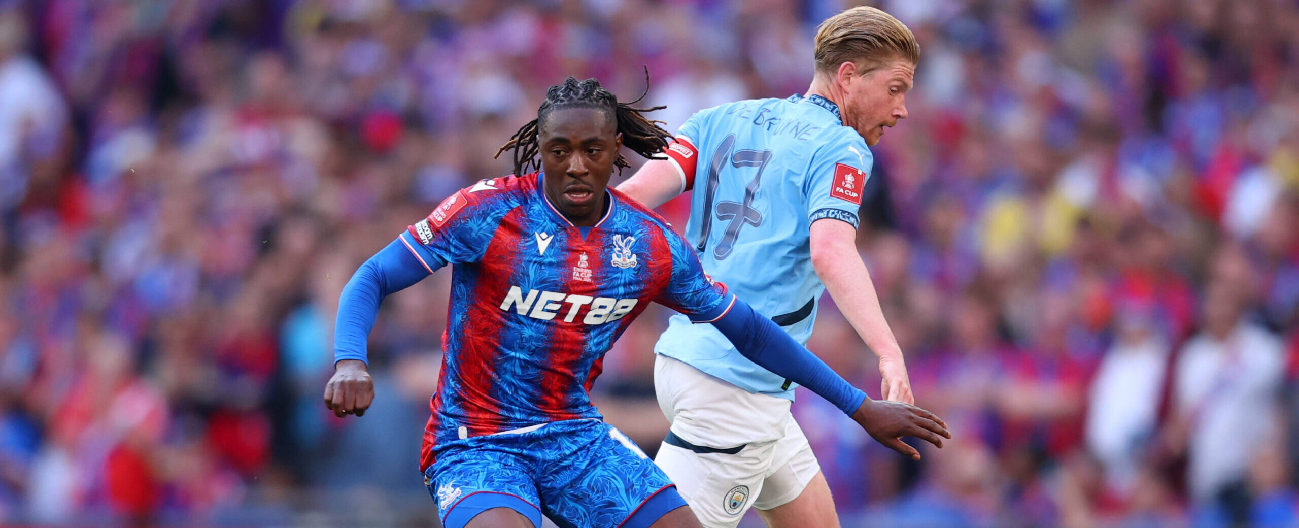 Eberechi Eze in the FA cup finale 2025 in action for Crystal Palace