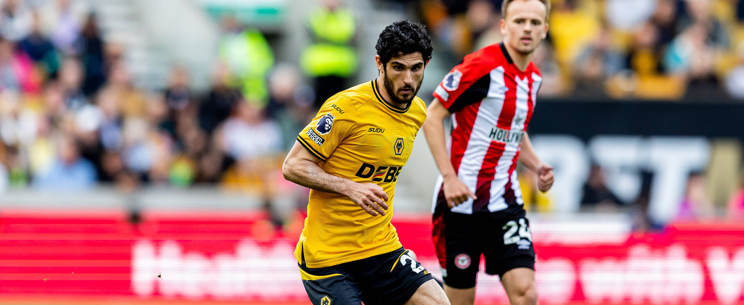 Goncalo Guedes in action for Wolves but on his way to Real Sociedad