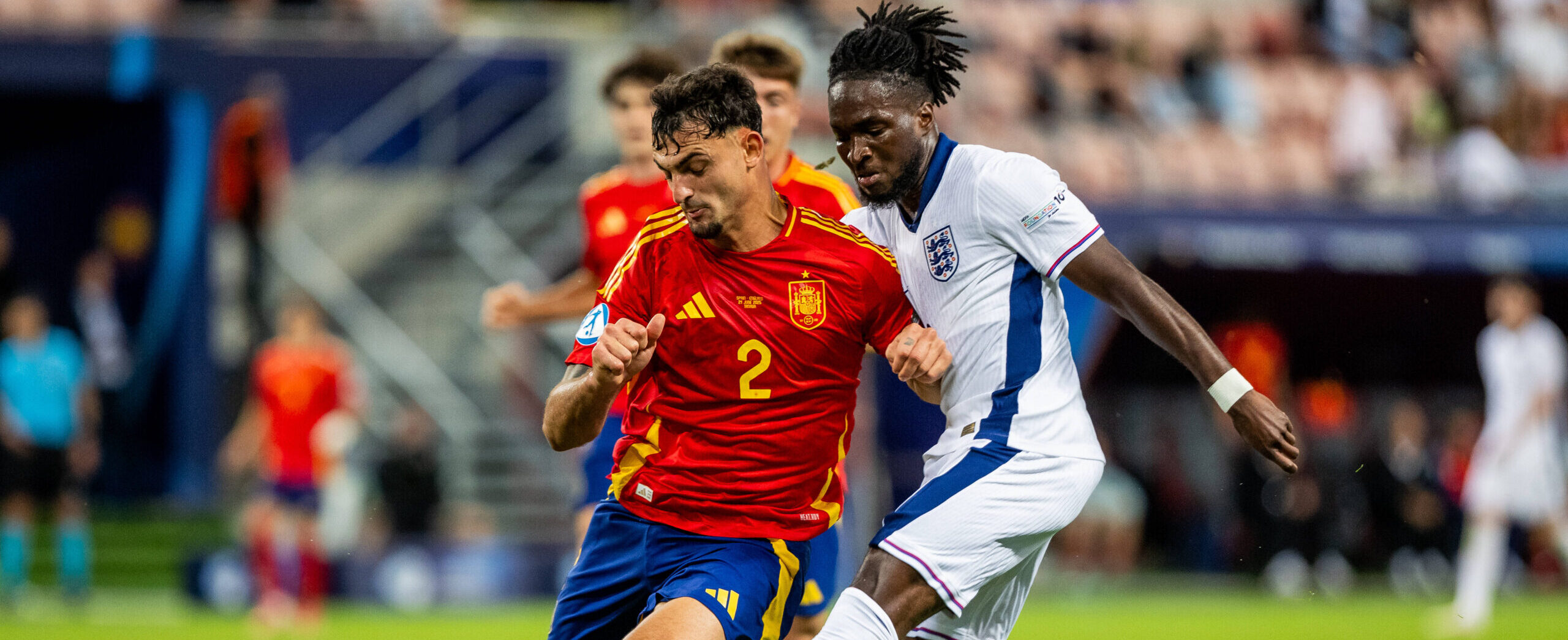 Marc Pubill in action for Spain U21 in 2025