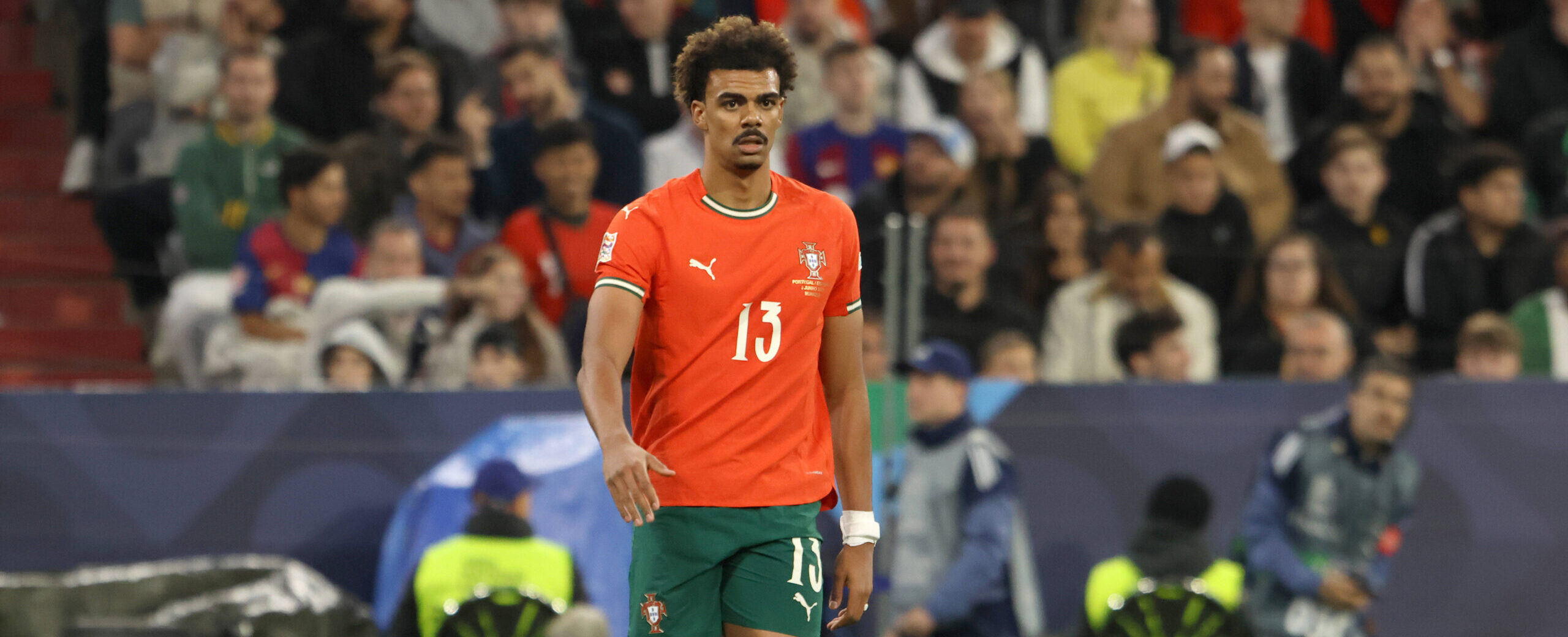 Renato Veiga in action for Portugal 2025