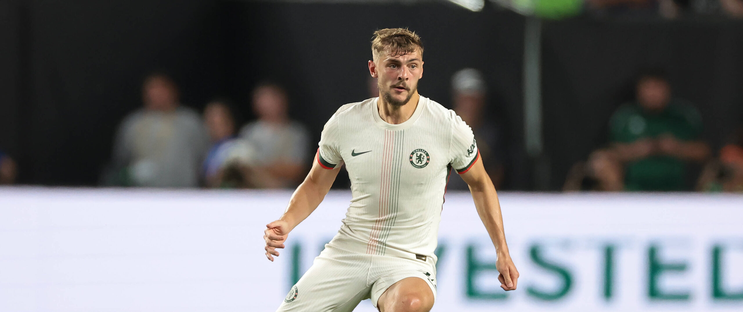 Kiernan Dewsbury-Hall in action for Chelsea in 2025 at the Club World Cup and now wanted by Everton.