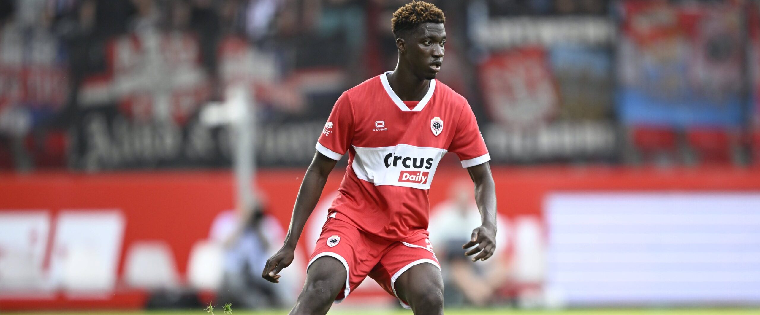 Doumbia Mahamadou in action for Antwerp wanted by Newcastle United in 2025