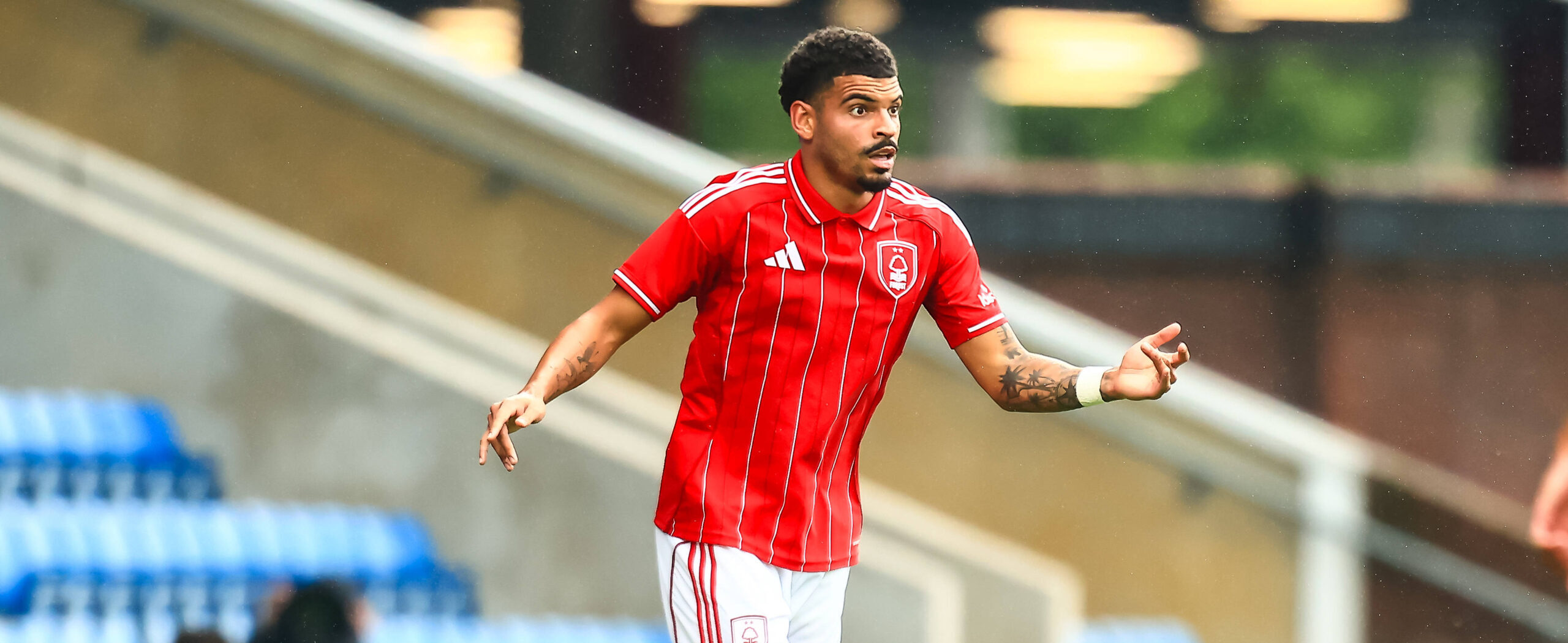 Morgan Gibbs-White in action for Nottingham Forest in 2025 friendly against Monaco, is this his last game?