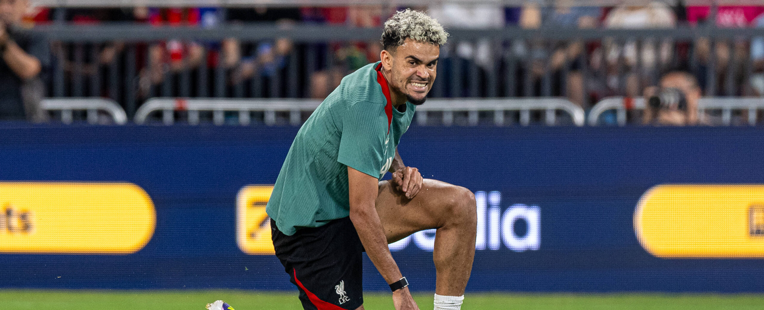 Luis Diaz in action for Liverpool in 2025