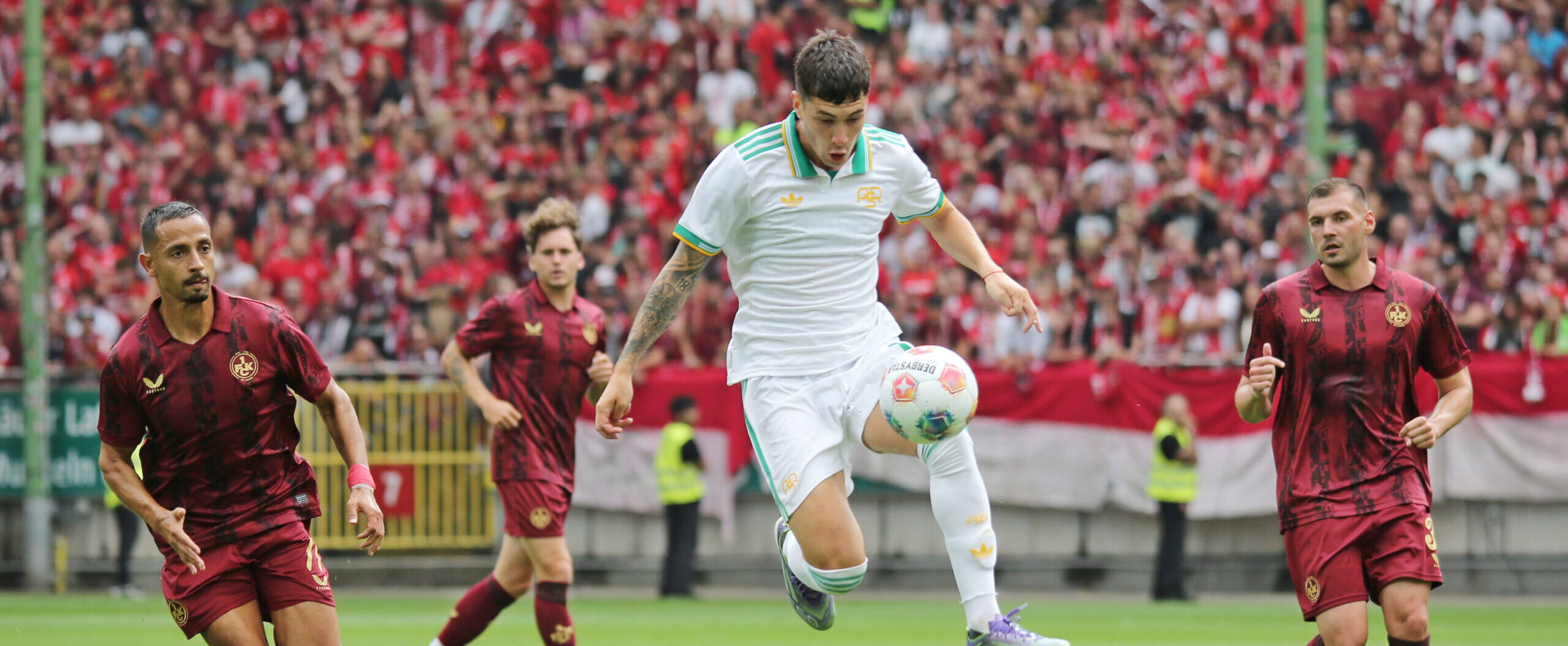 Matias Soule in action for Roma now wanted by Aston Villa in 2025