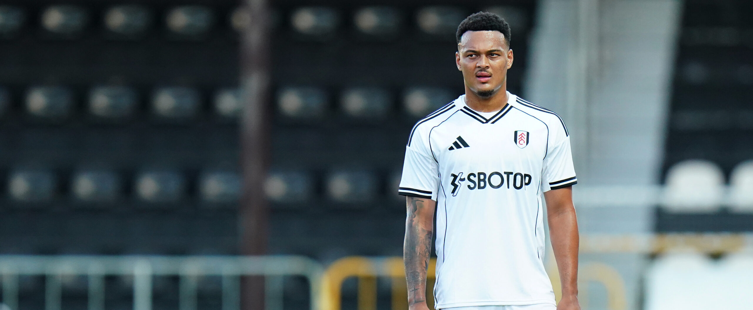 Rodrigo Munez in action for Fulham in 2025 pre-season friendly