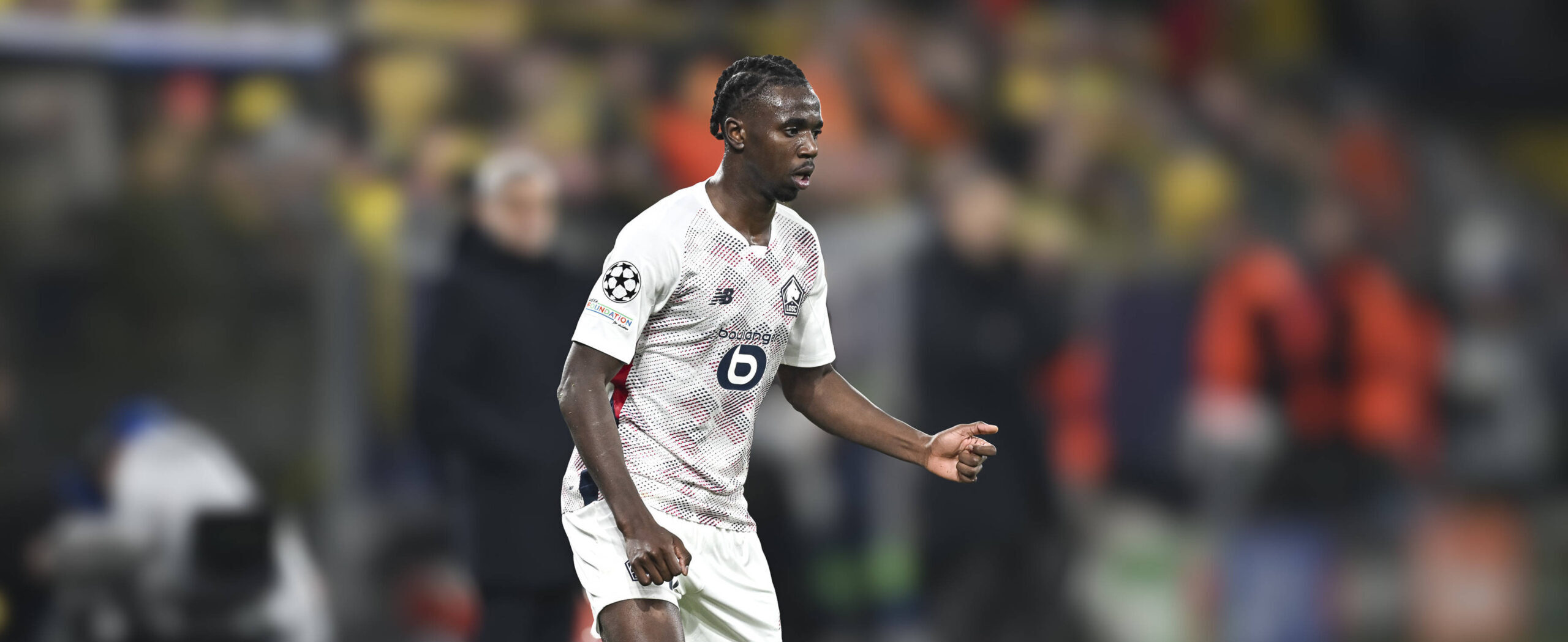 Ngalayel Mukau in action for Lille in 2025. Wanted by West Ham