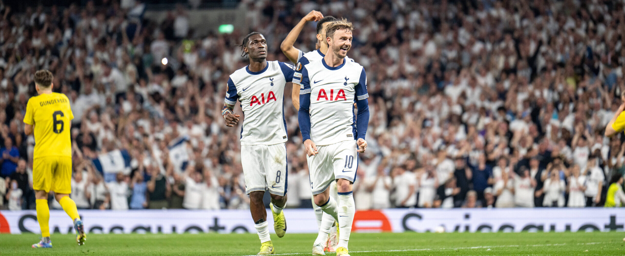 James Maddison in action for Spurs in 2025