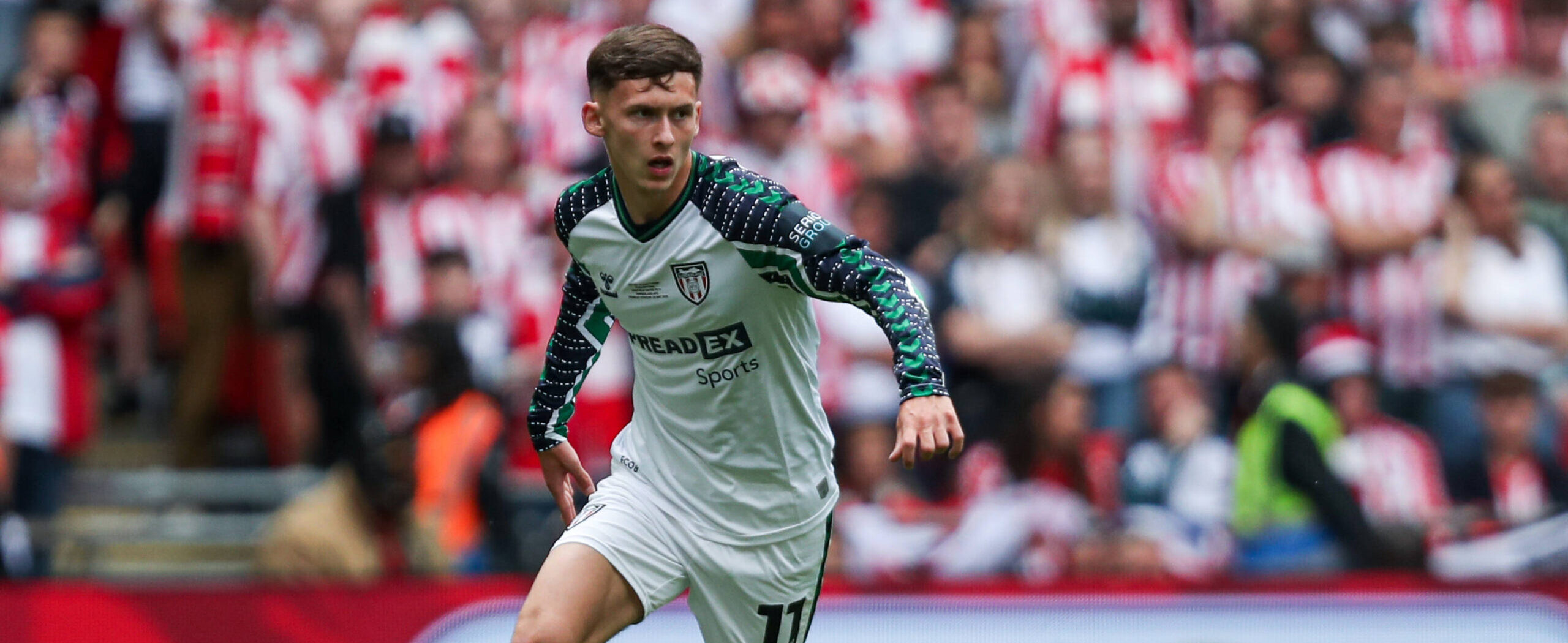Chris Rigg in action for Sunderland in 2025. Wanted by Everton