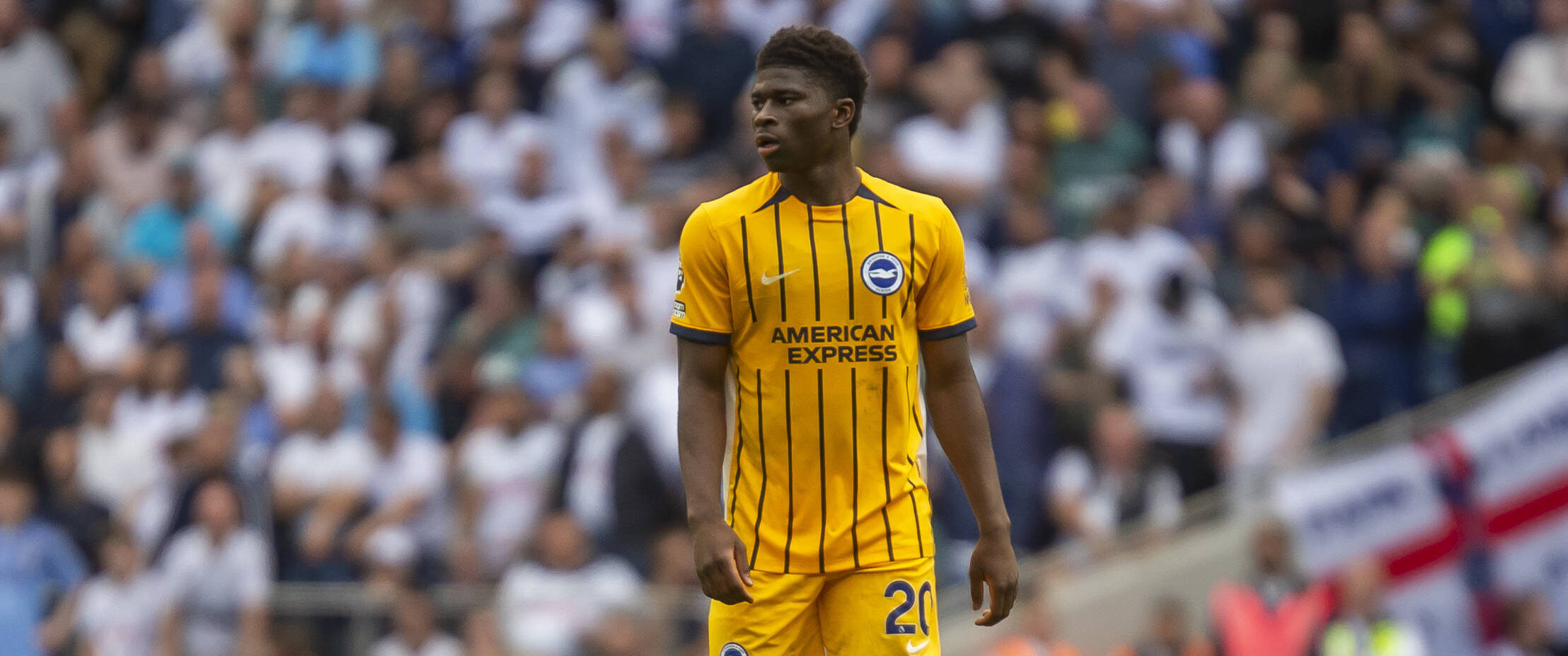 Carlos Baleba in action for Brighton 2025