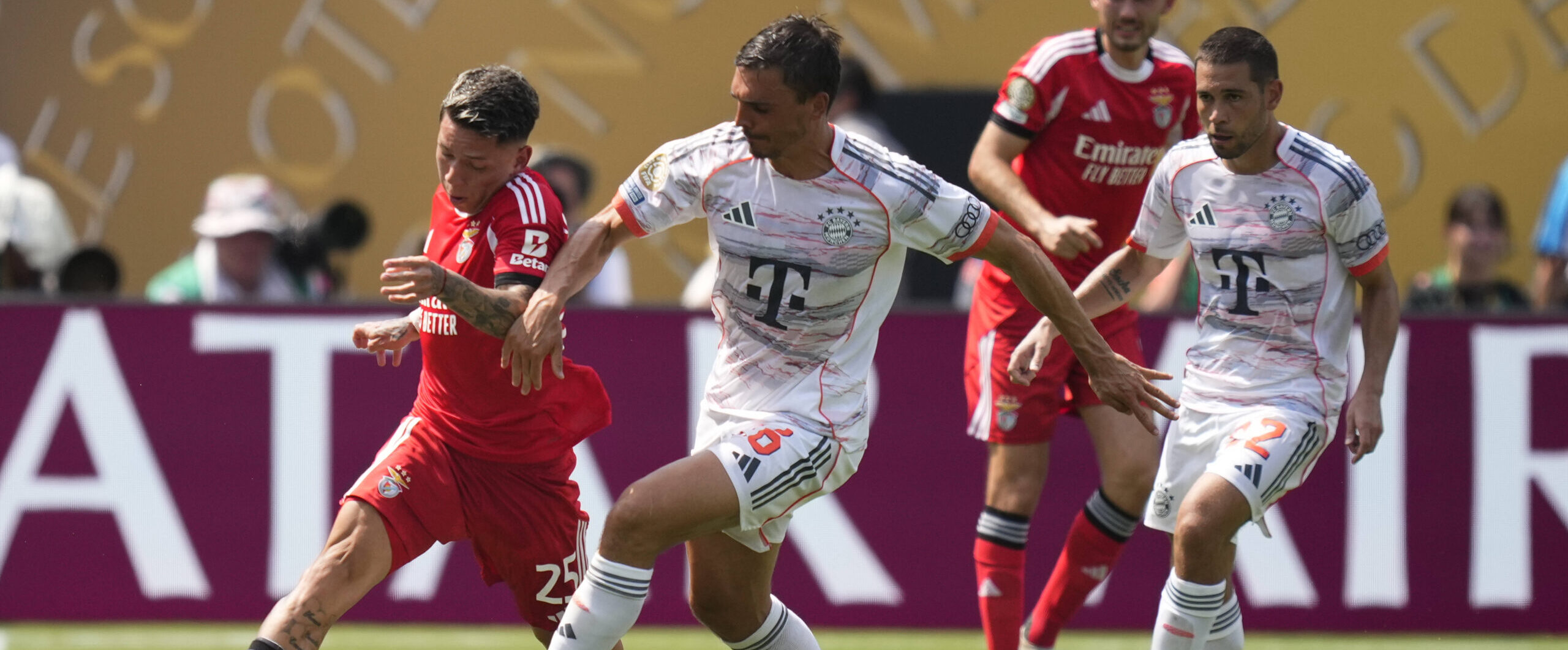 Joao Palhinha in action for Bayern Munich. Now on load at the Spurs in 2025