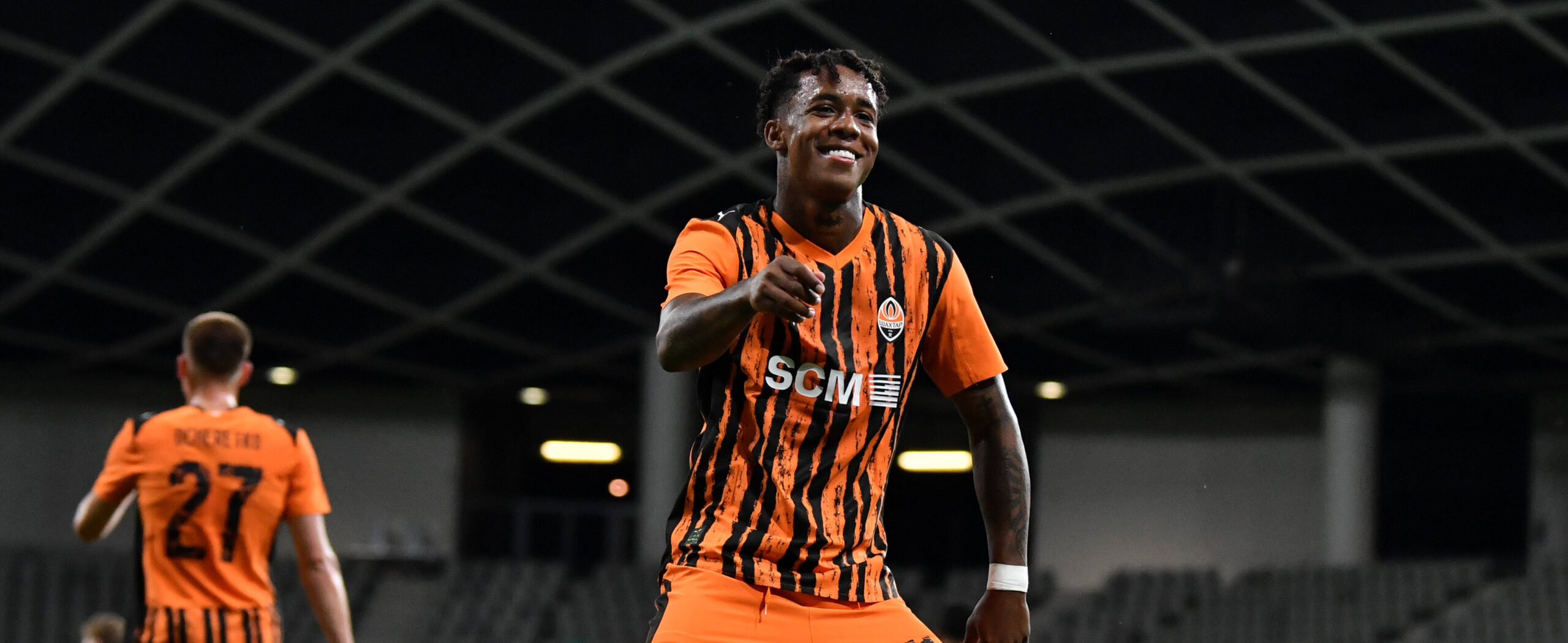 Kevin in action for Shakhtar in 2025 - wanted by Fulham