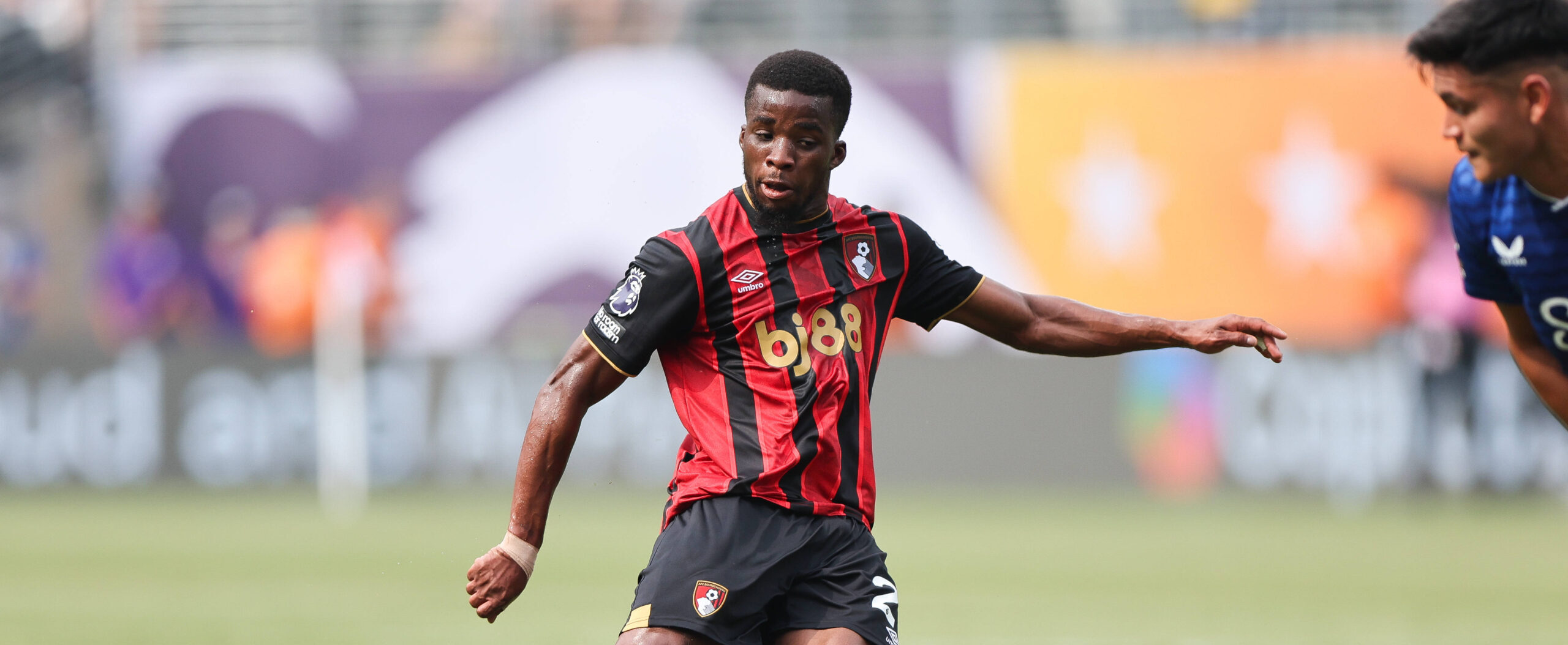 Hamed Traore in action in pre-season friendly for Bournemouth in 2025