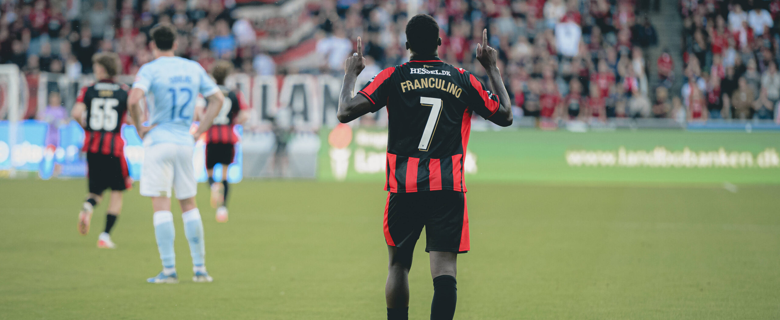 Dju Franculino in action for Midtiylland in 2025