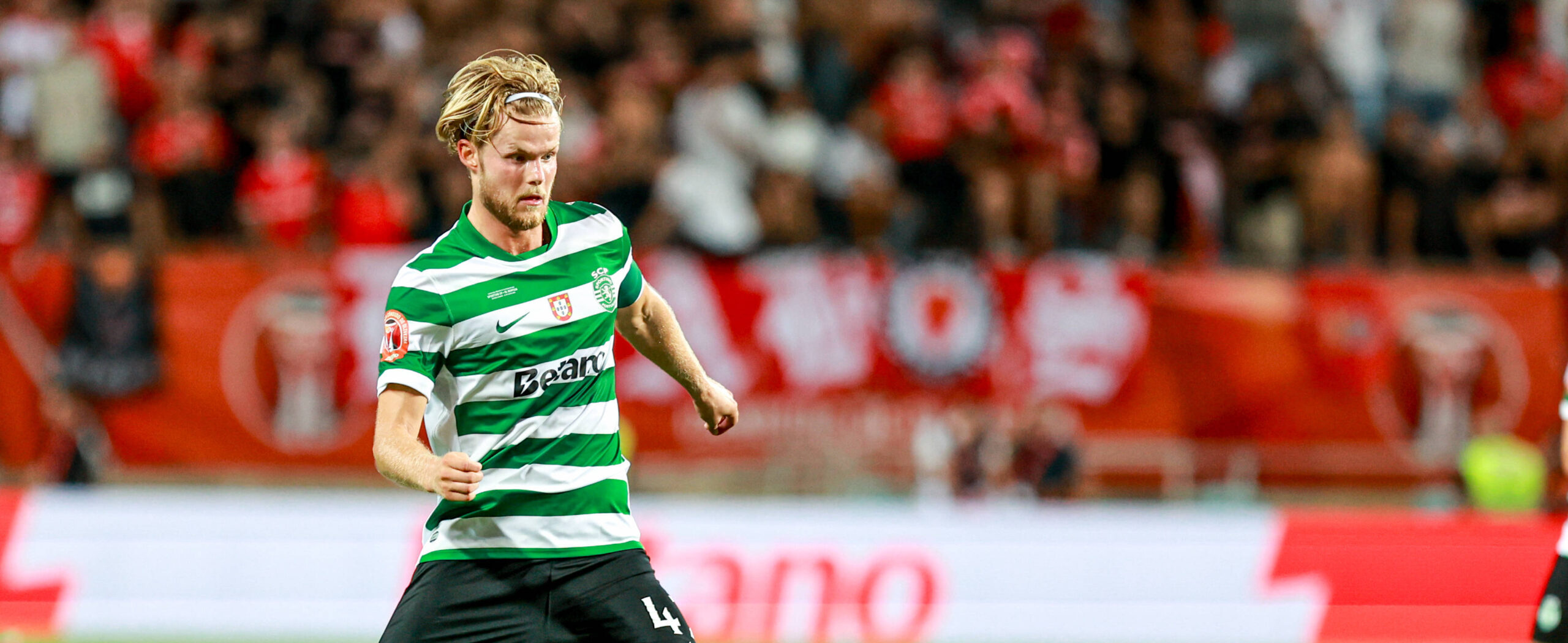 Morten Hjulmand in action for Sporting - wanted by Manchester United in 2025