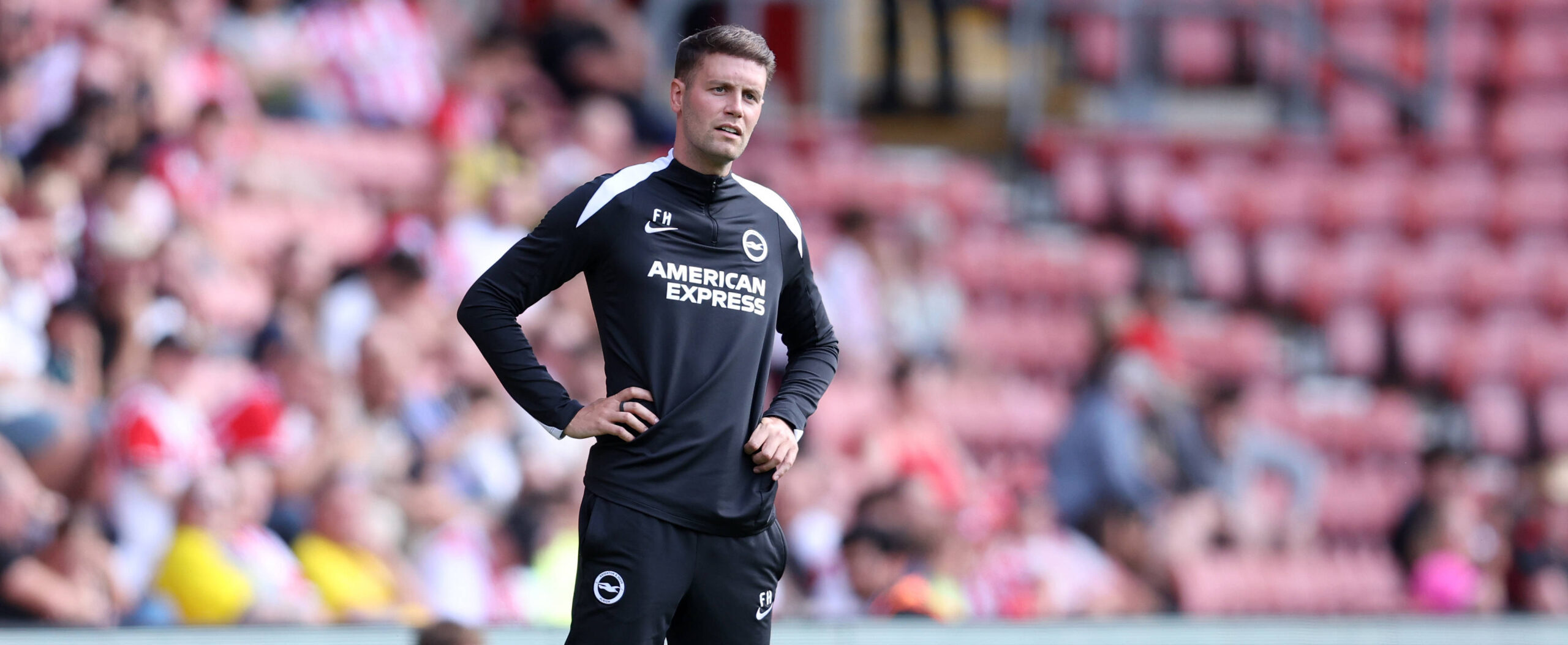 Fabian Hurzeler in action for Brighton in 2025 pre-season friendly