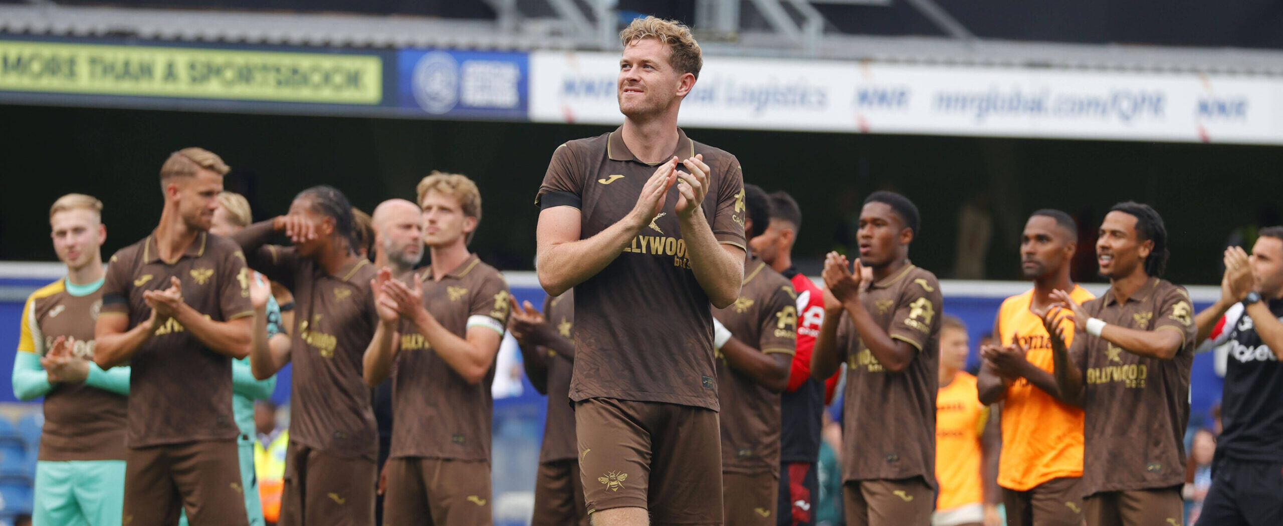 Nathan Collins in action for Brentford in the pre-season 2025