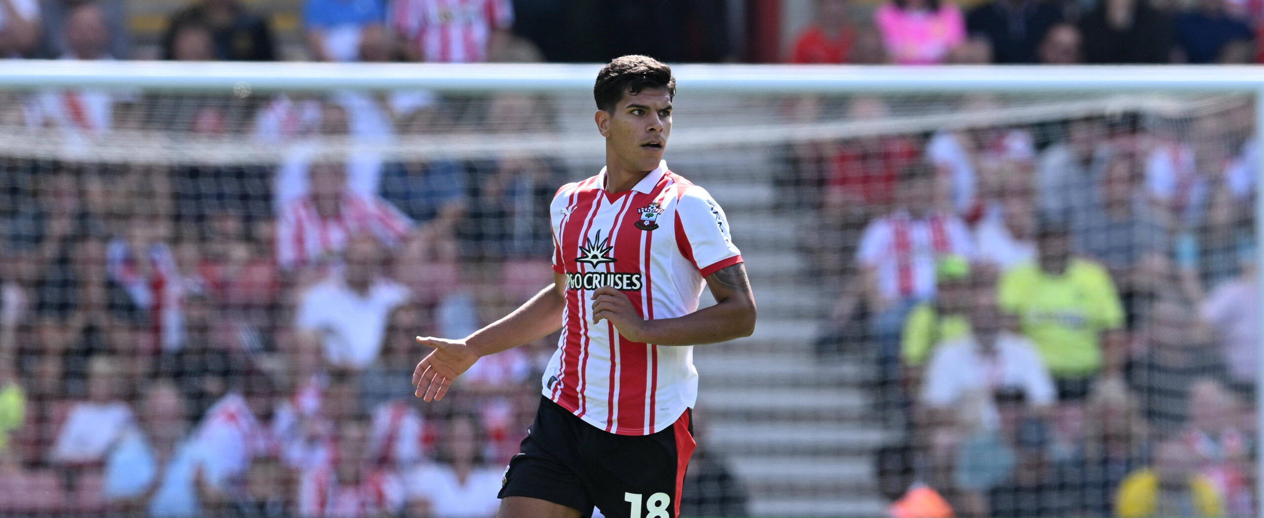 Mateus Fernandes in action for Southampton in 2025 Championship first game