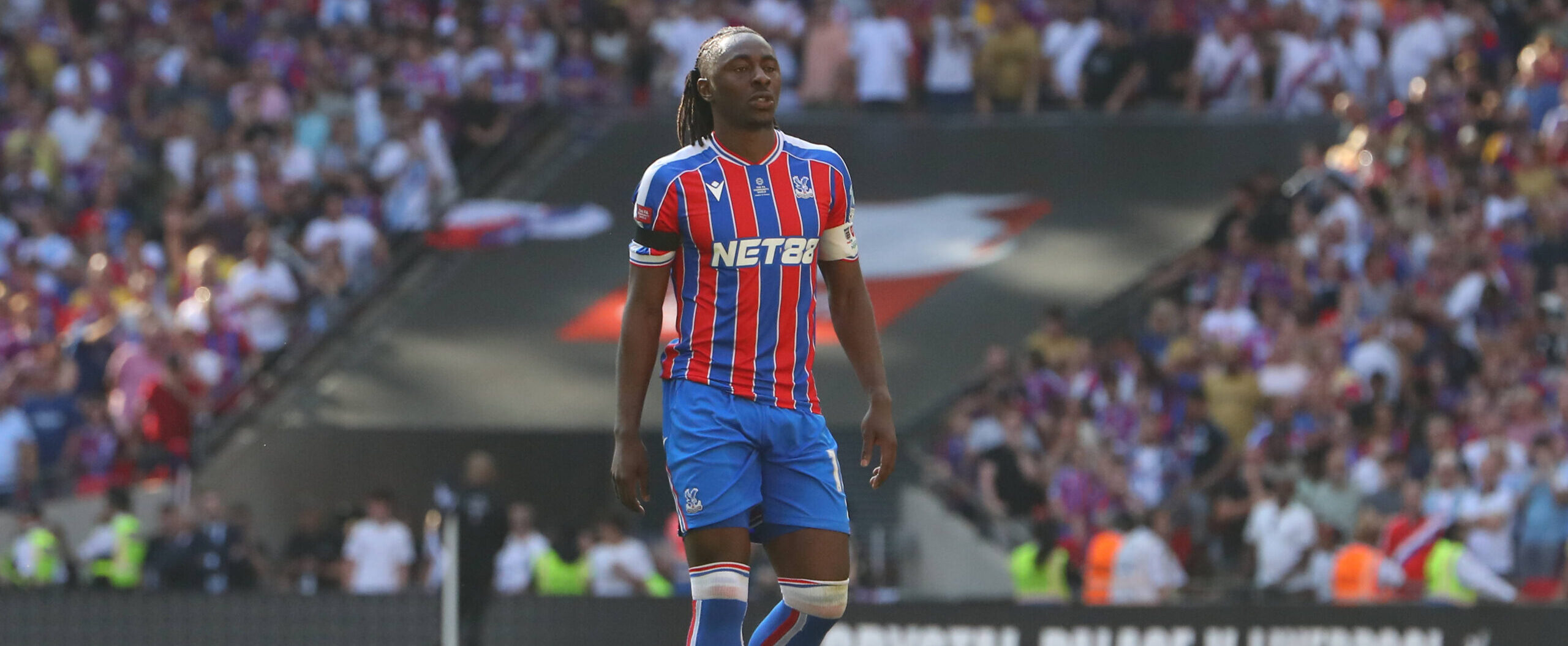 Eberechi Eze in action in the Community Shield in 2025