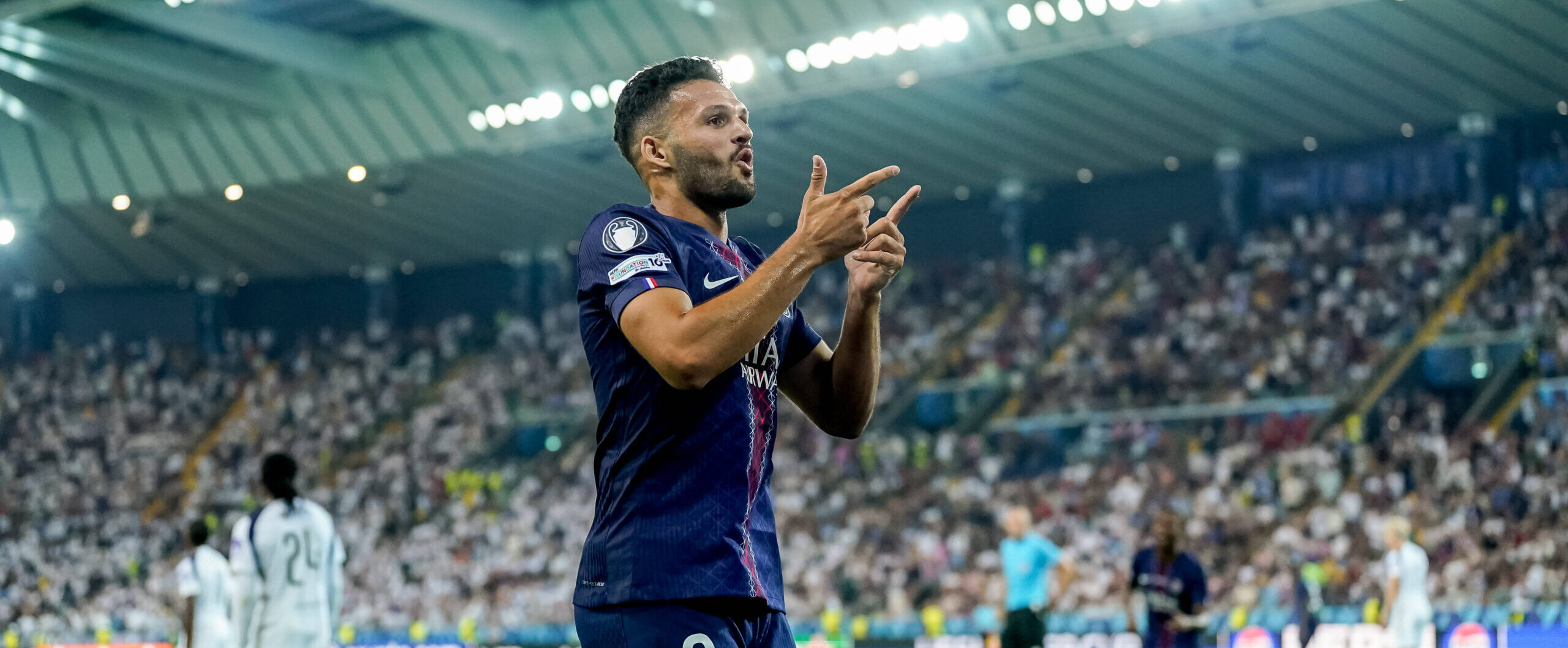 Goncalo Ramos in action for PSG final against Spurs in 2025. Wanted by Newcastle United