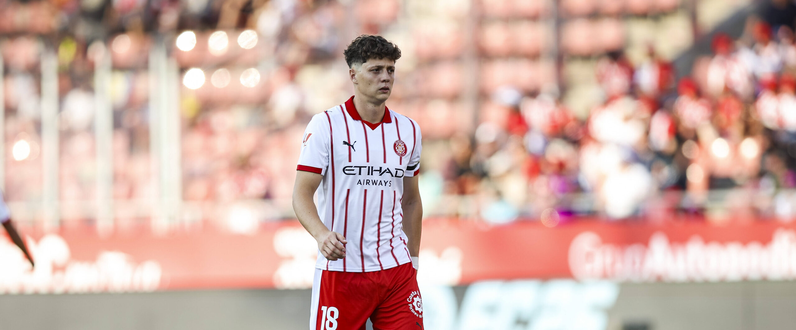 Ladislav Krejčí in action for Girona wanted by Wolves
