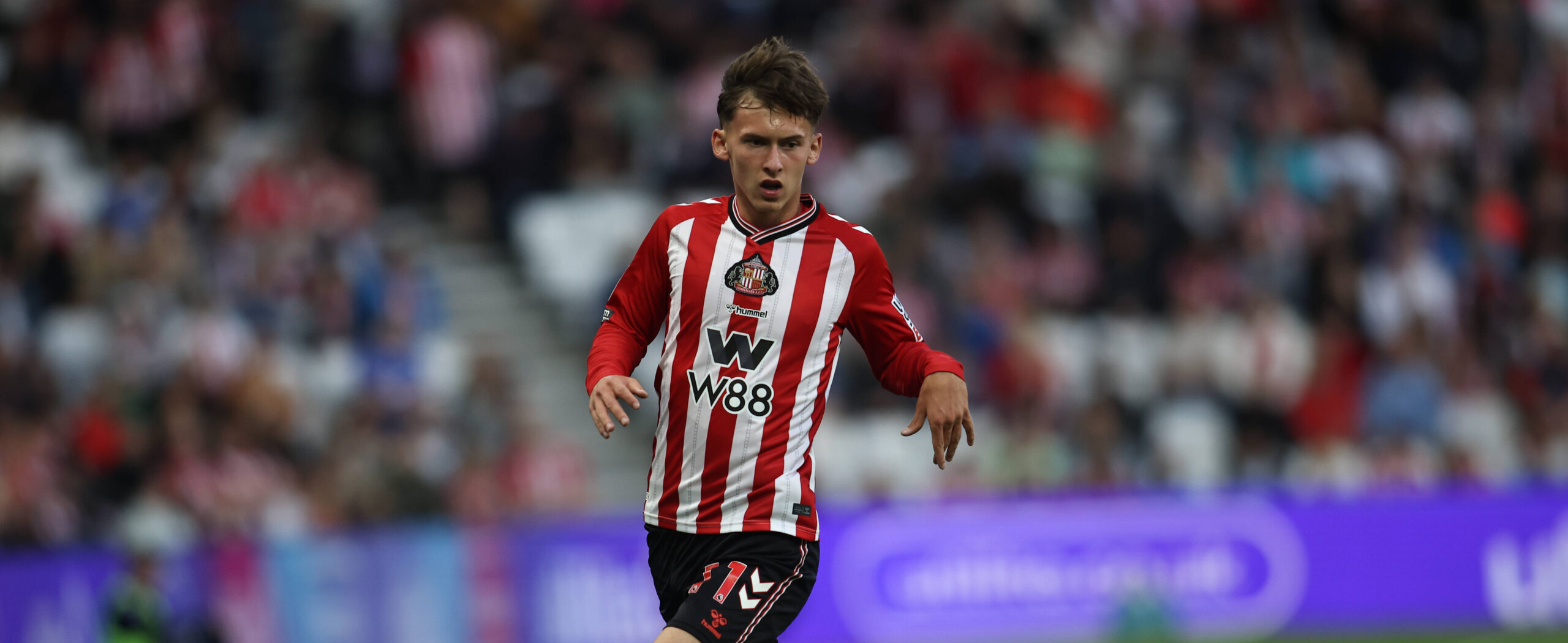 Chris Rigg in action for Sunderland in 2025