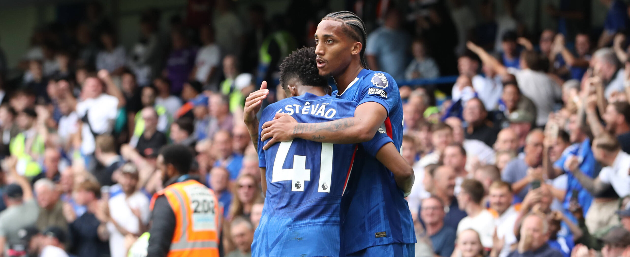 João Pedro against Fulham in the Premier League in 2025-2026
