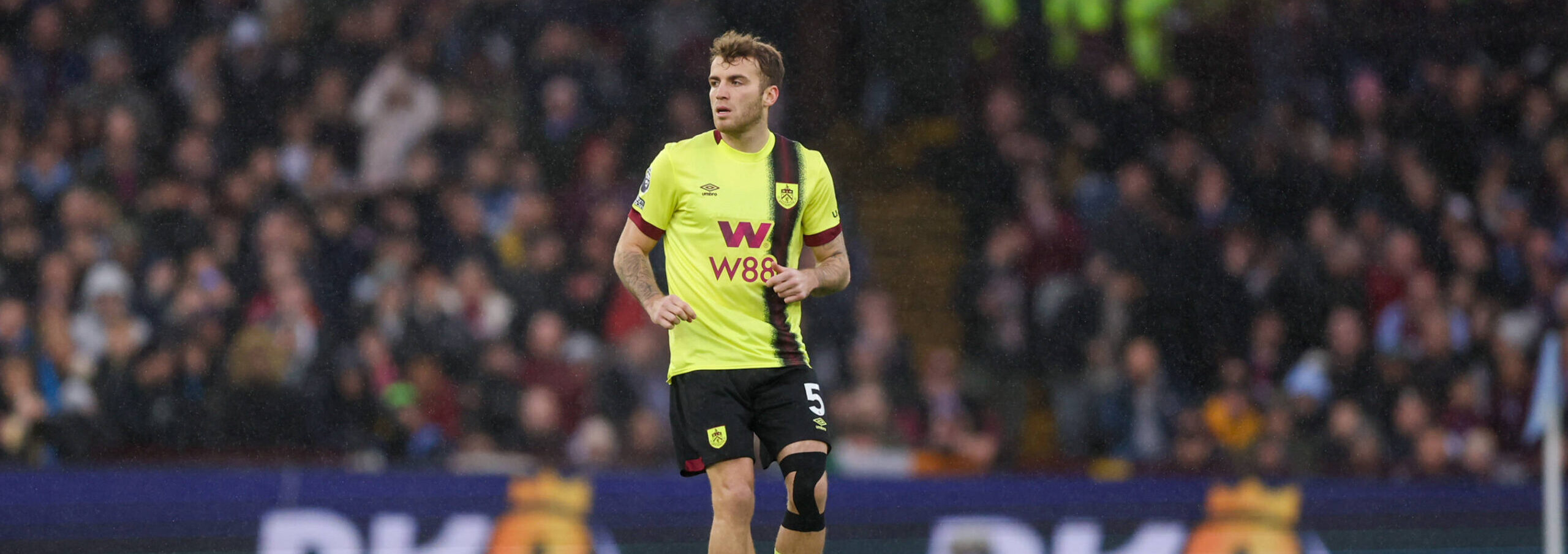 Jordan Beyer in action for Burnley