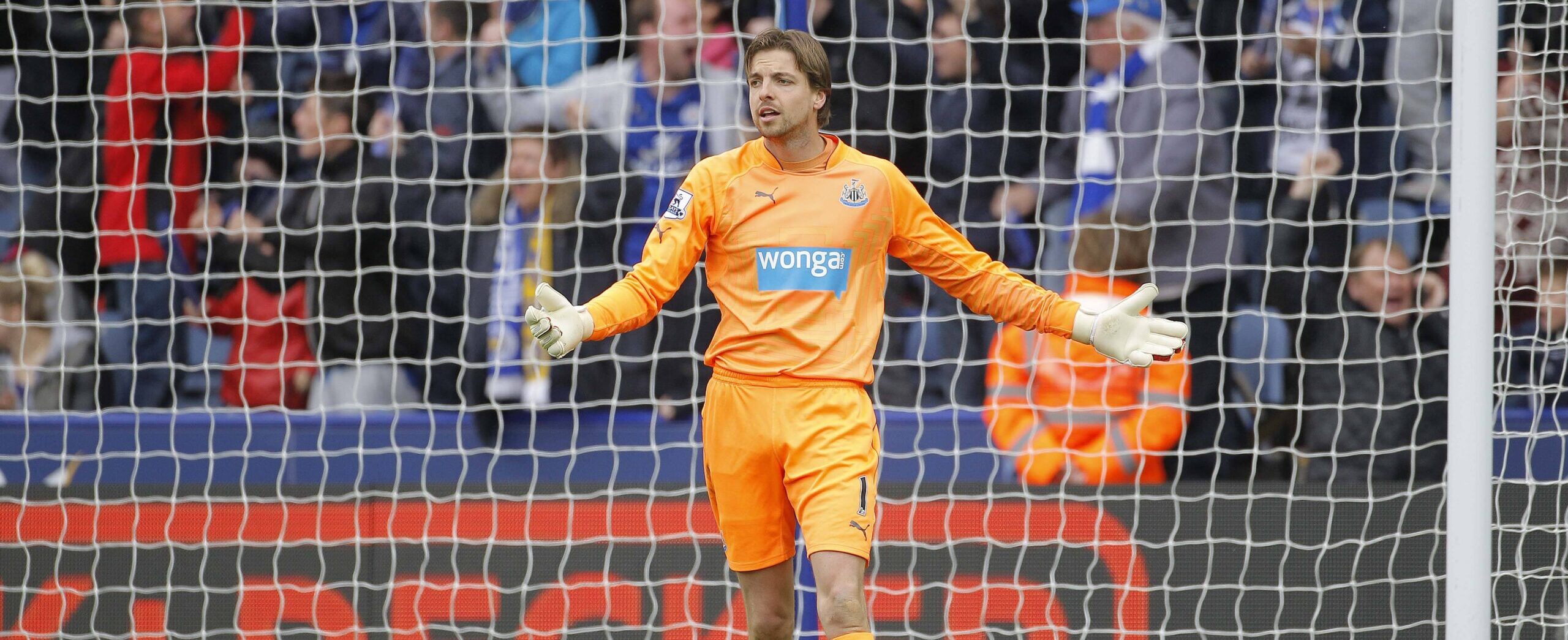 Tim Krul in action for Newcastle United
