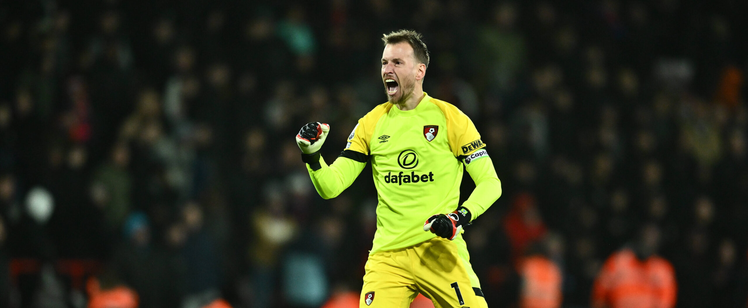 Neto of AFC Bournemouth celebrates